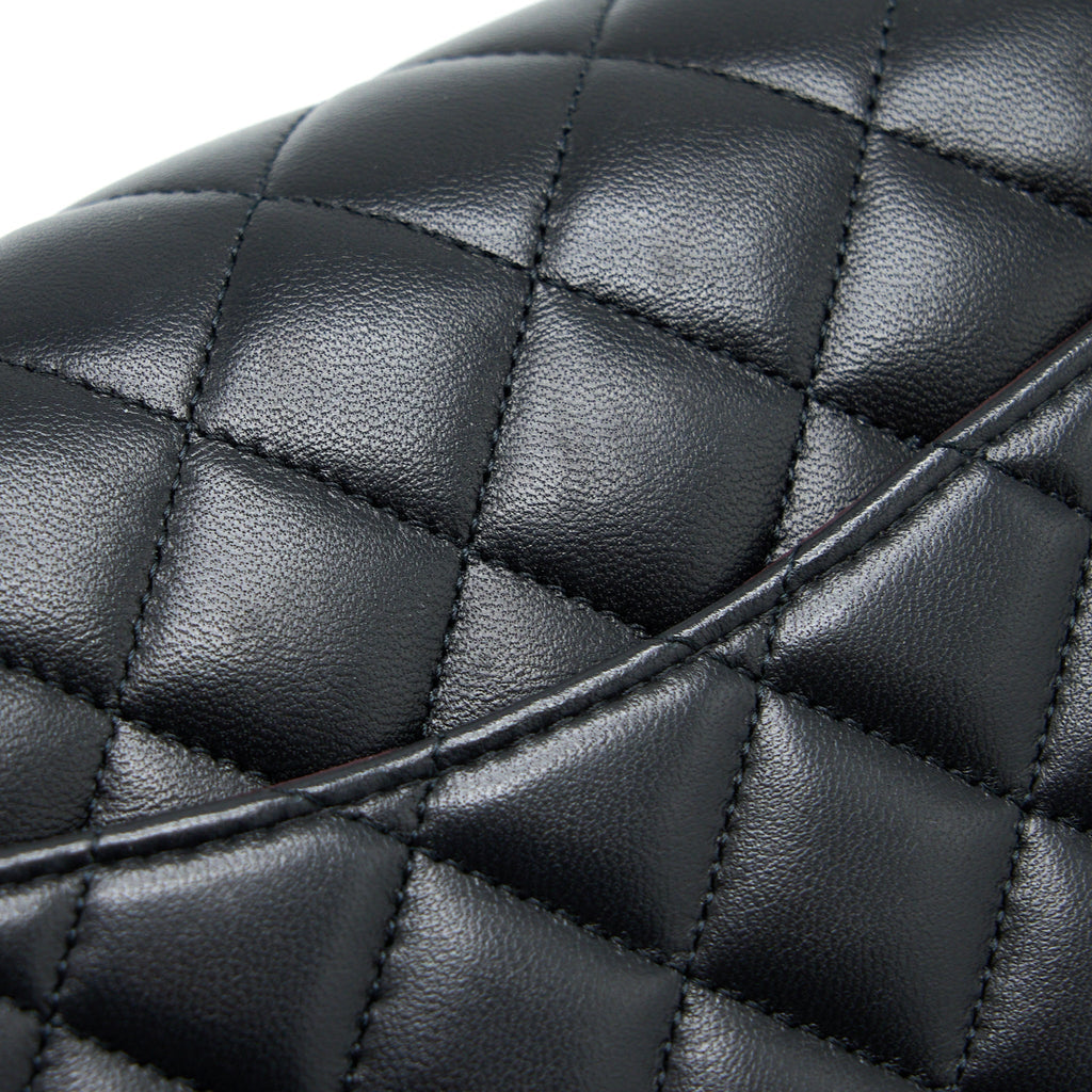 chanel-small-classic-double-flap-bag-lambskin-black-ghw-microchip