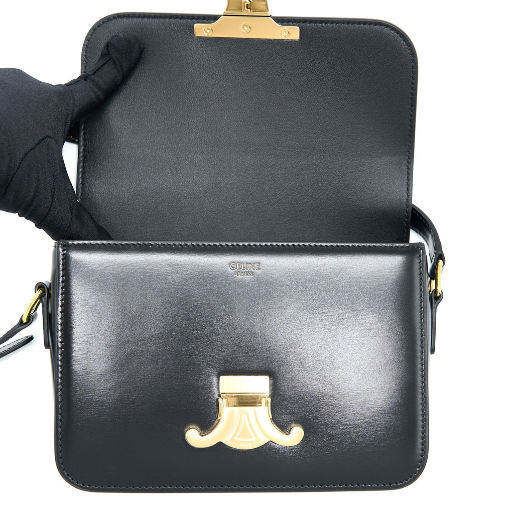 celine-teen-triomphe-bag-in-shiny-calfskin-black-ghw