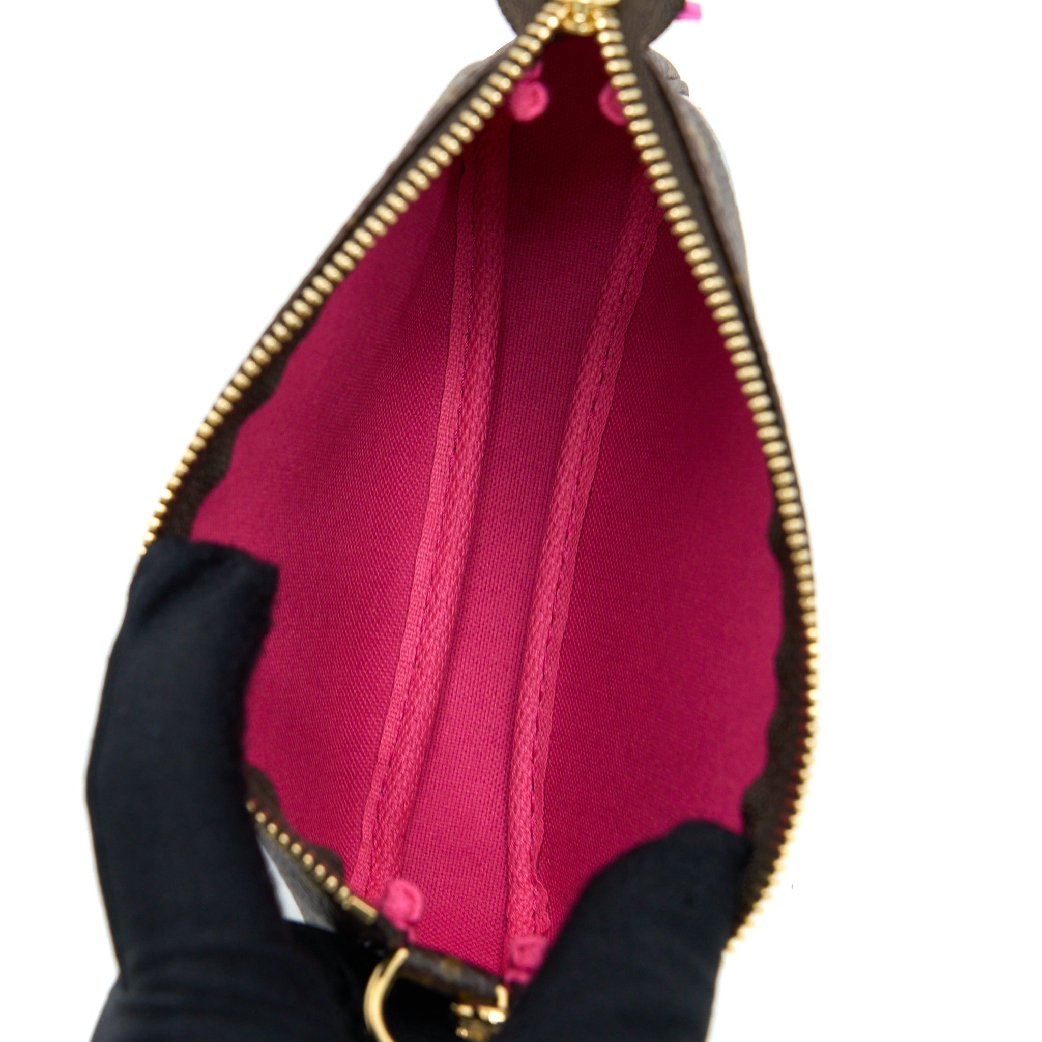 louis-vuitton-mini-pochette-accesscories-monogram-canvas-ghw-hot-pink