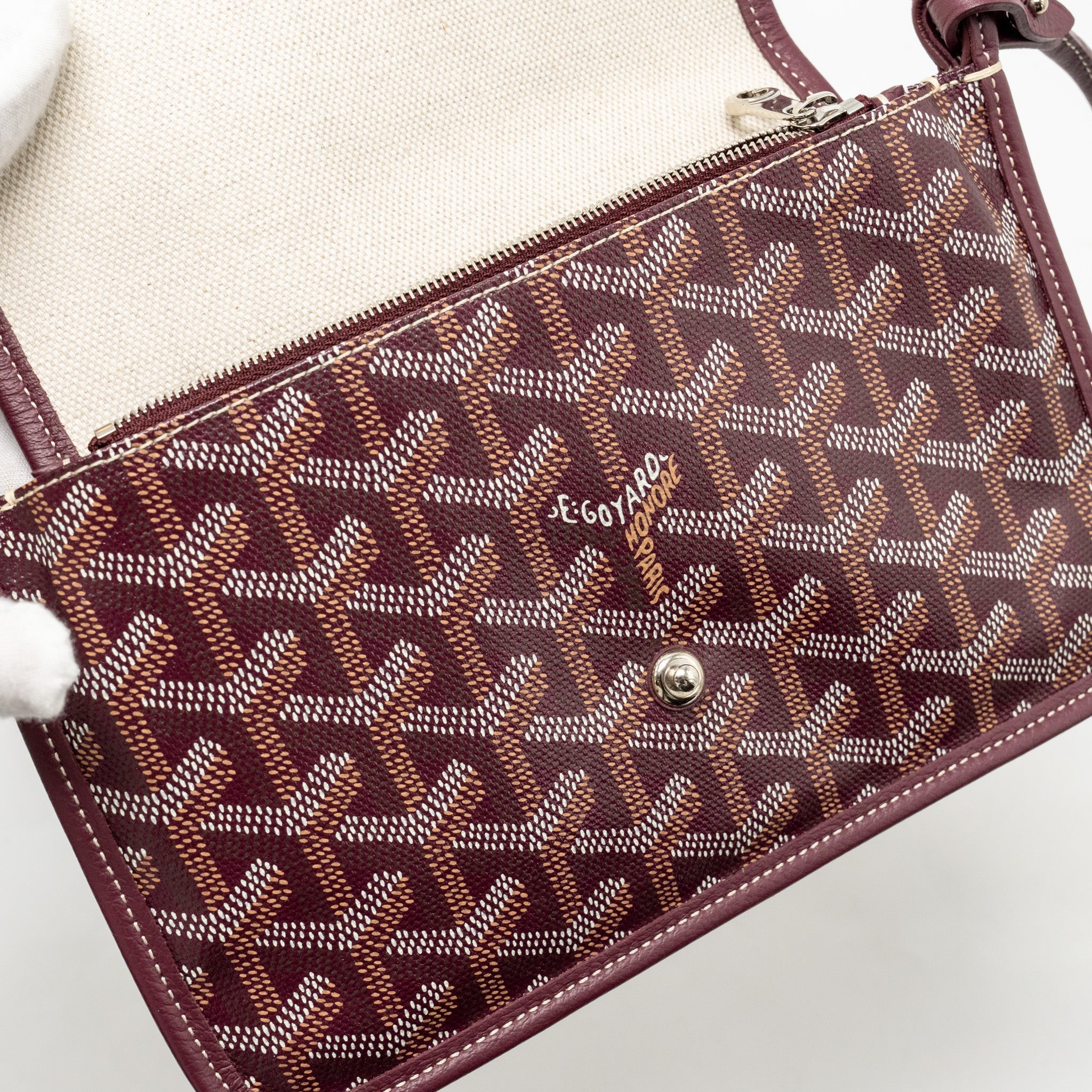 goyard-plumet-wallet-clutch-goyardine-canvas-leather-burgundy-shw-1