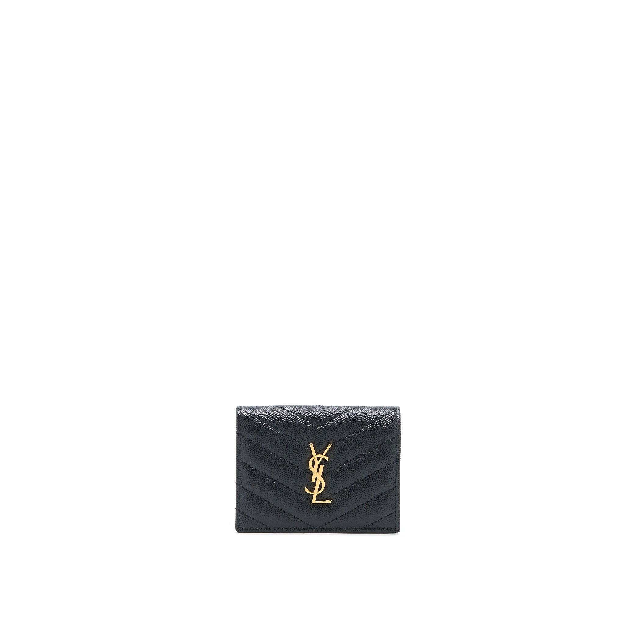 saint-laurent-ysl-pebbled-logo-plaque-cardholder-grained-calfskin-black-ghw