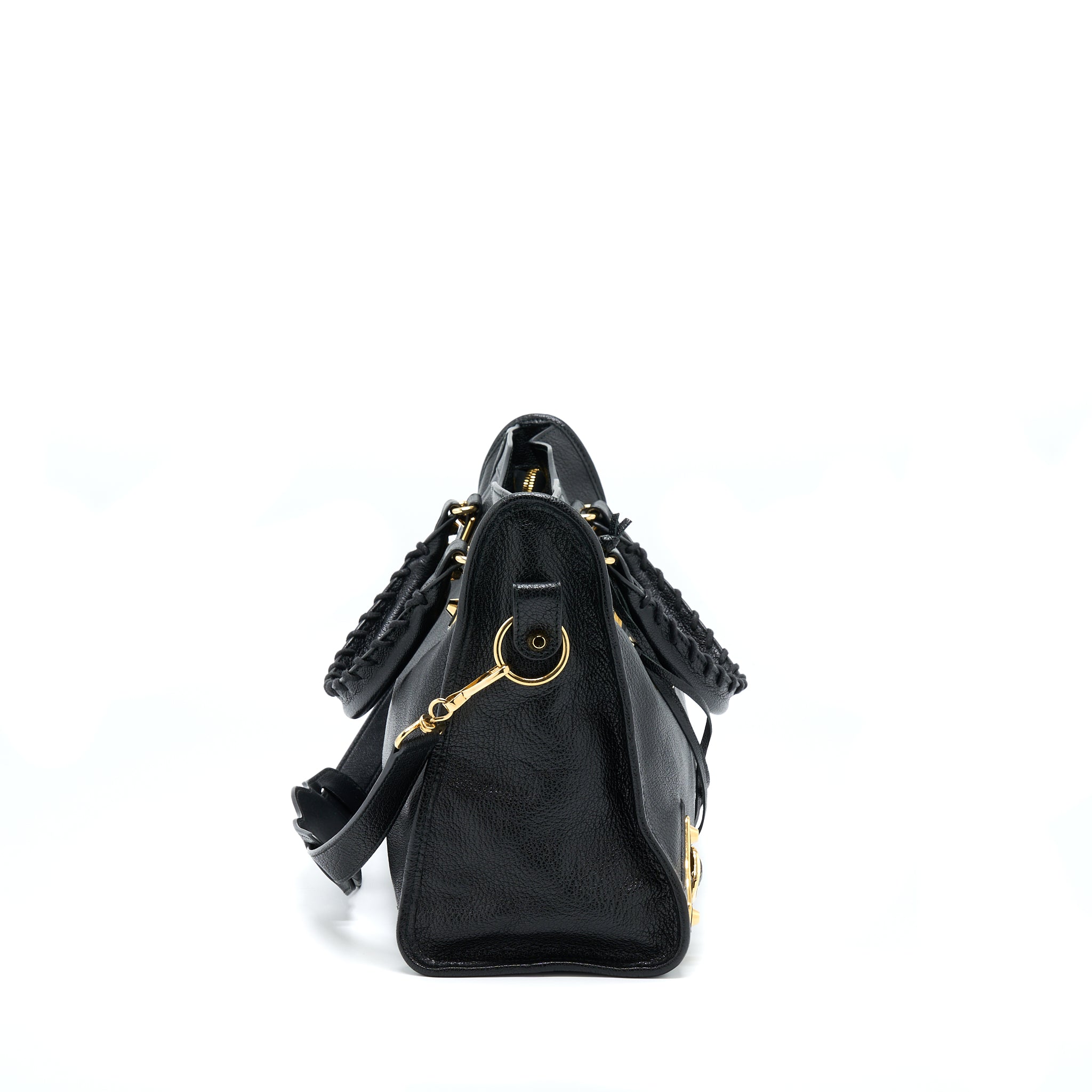 balenciaga-edged-city-bag-goatskin-black-ghw