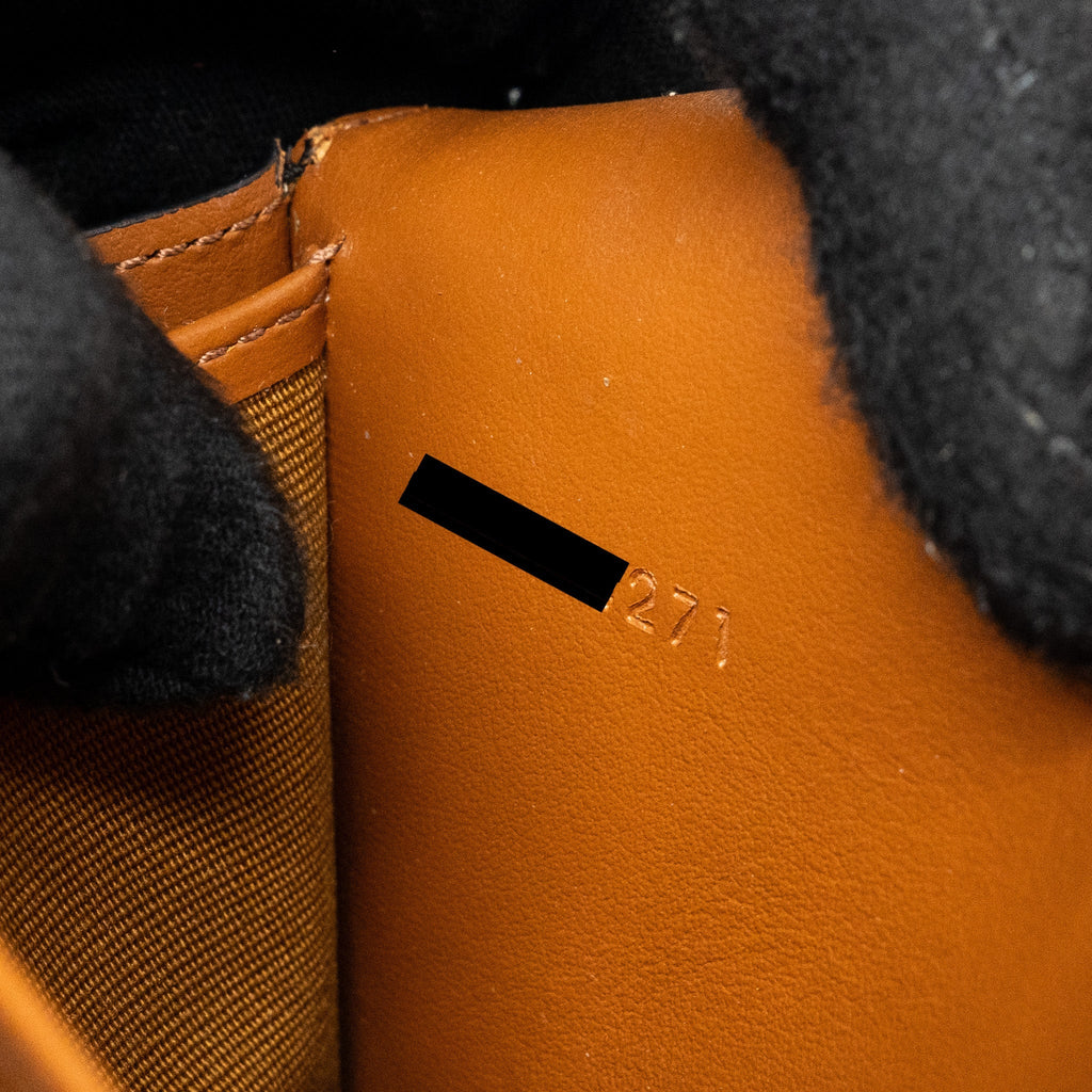 celine-wallet-on-strap-triomphe-canvas-smooth-lambskin-tan-ghw-2