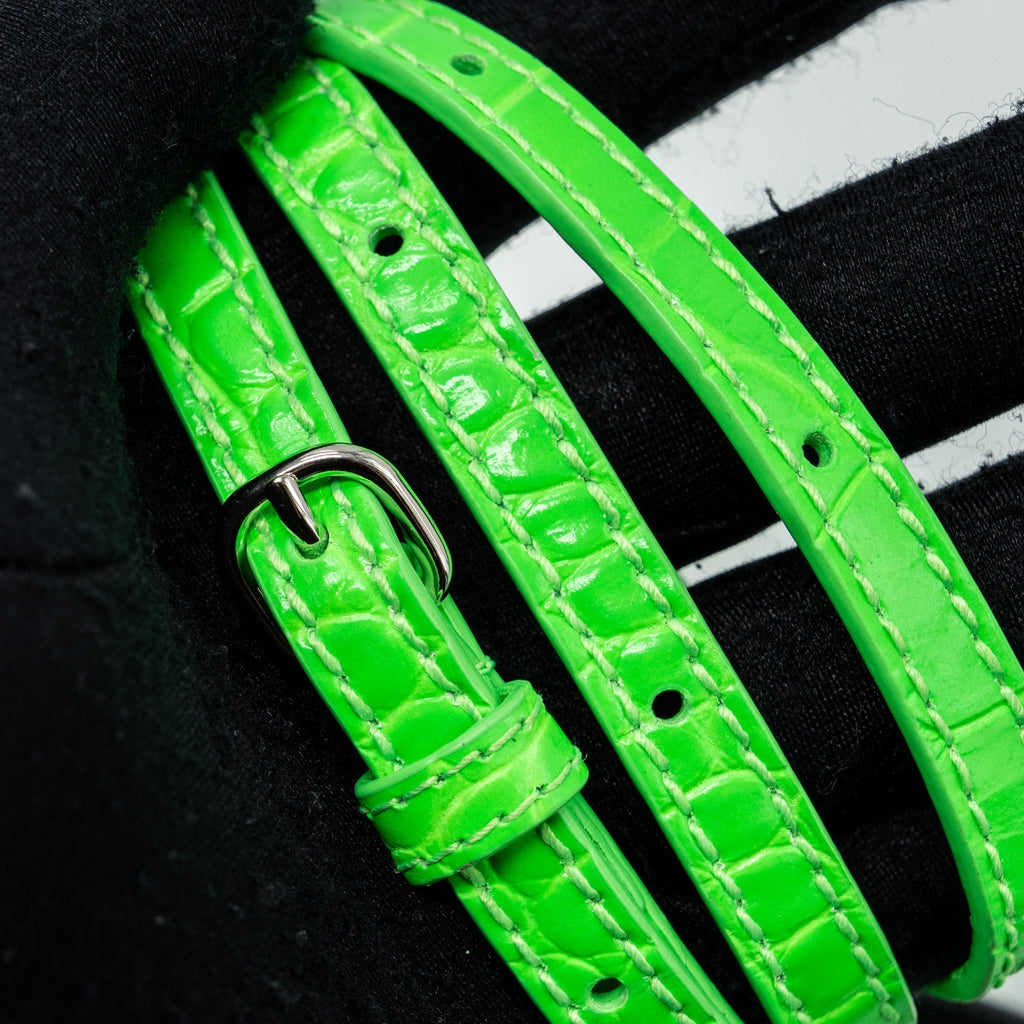 balenciaga-shopping-iphone-holder-crocodile-embossed-leather-green-black-shw