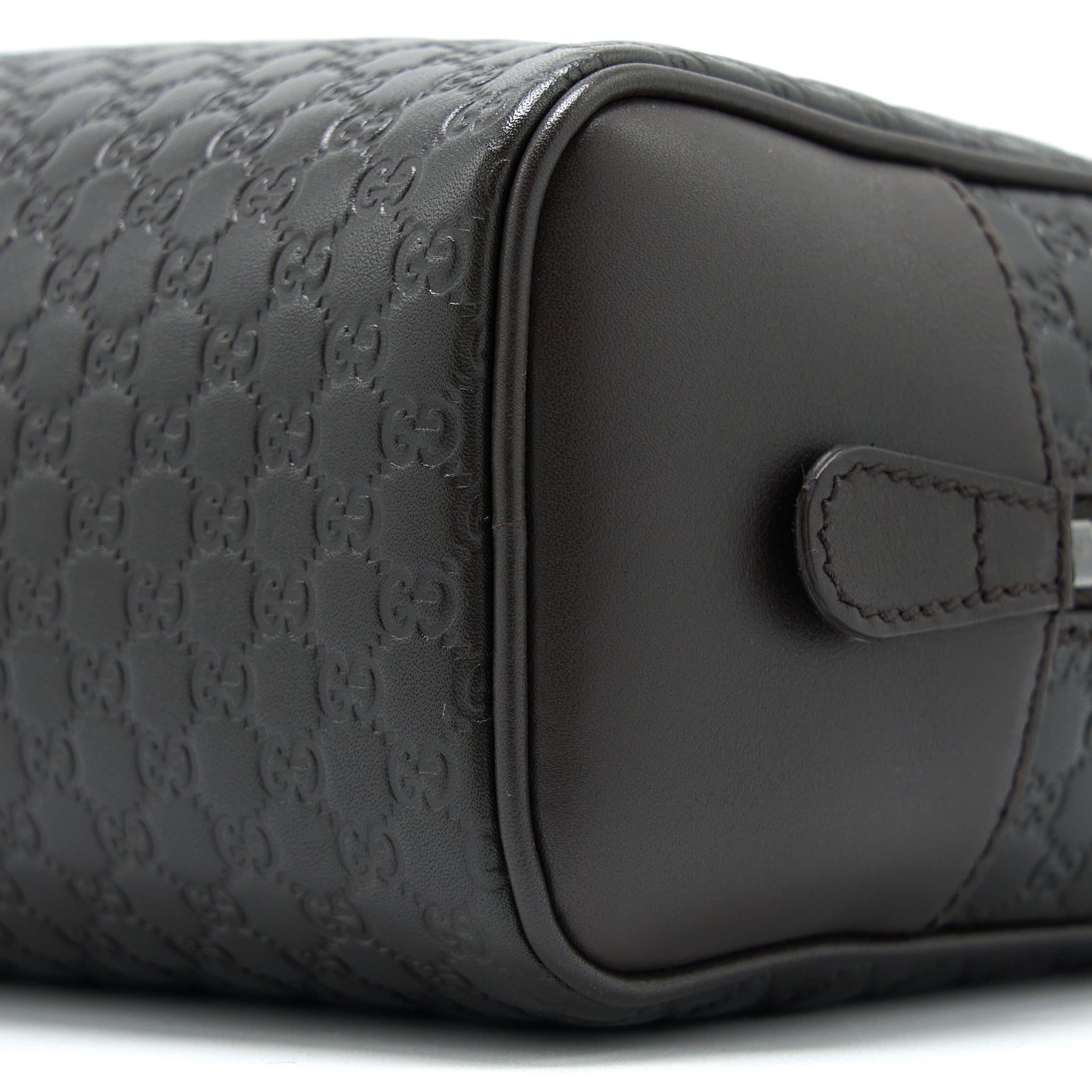 gucci-gg-print-pouch-calfskin-dark-brown-shw