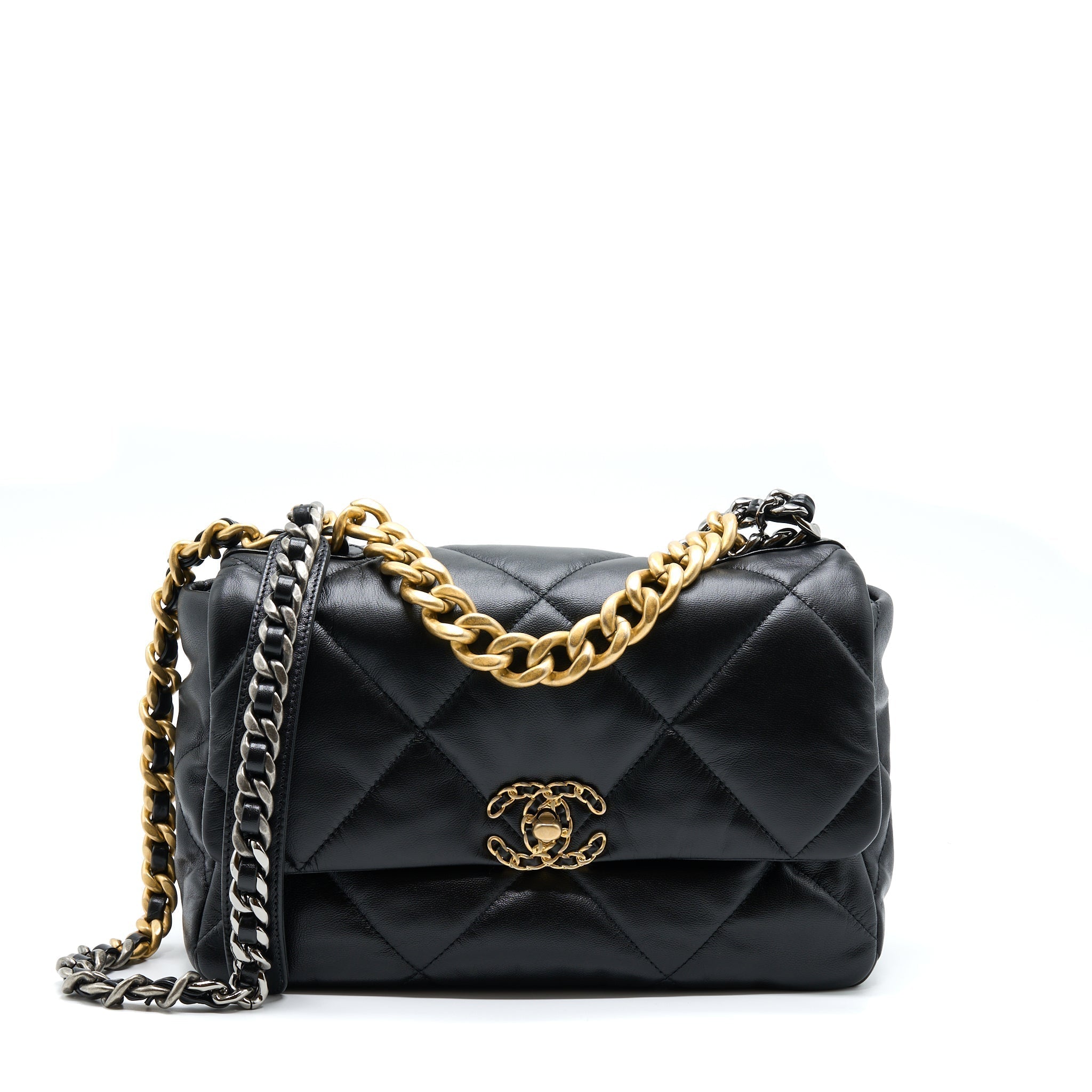 chanel-medium-19-bag-goatskin-black-with-multicolour-hardware