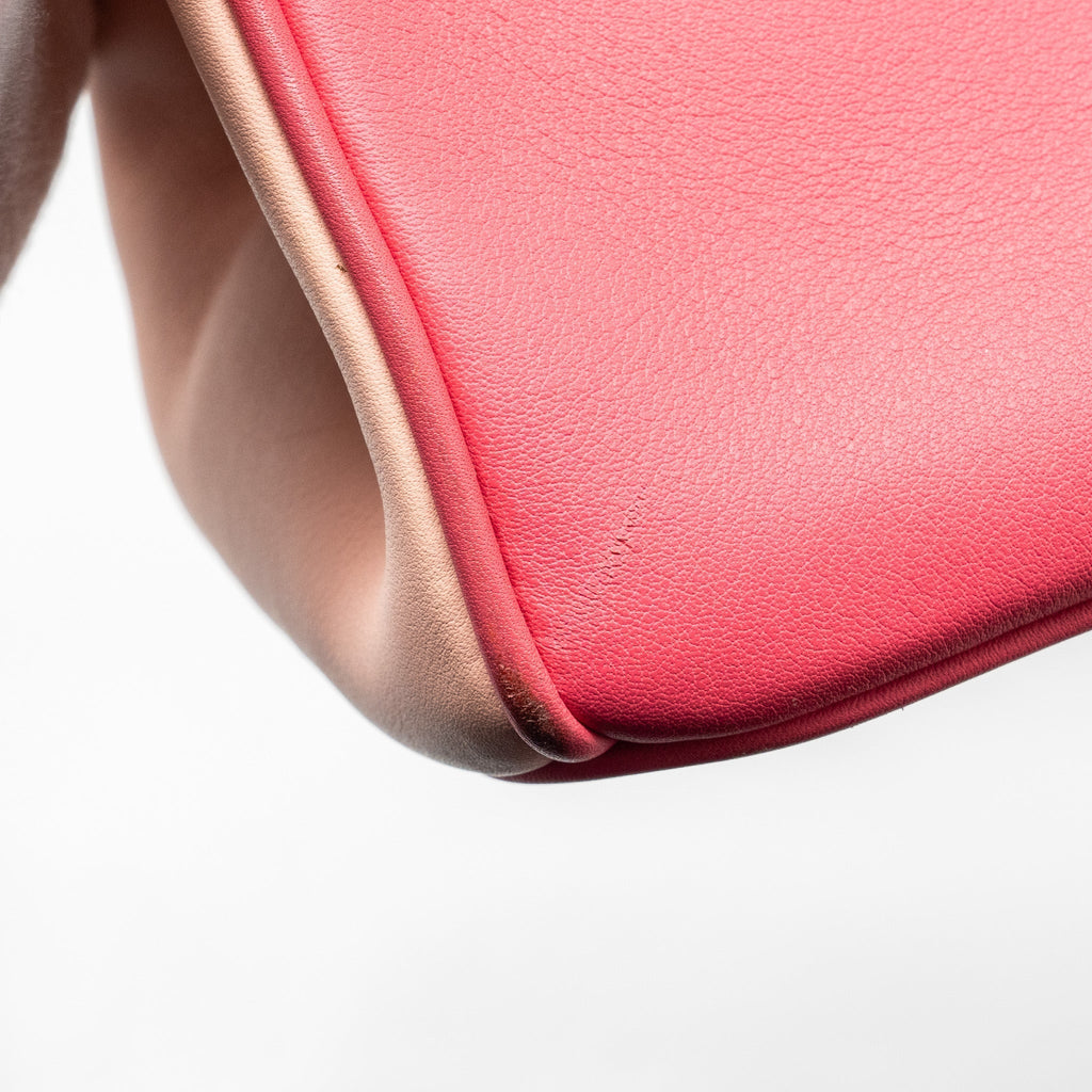 dior-mini-diorissimo-tote-bag-calfskin-dark-pink-light-pink-shw