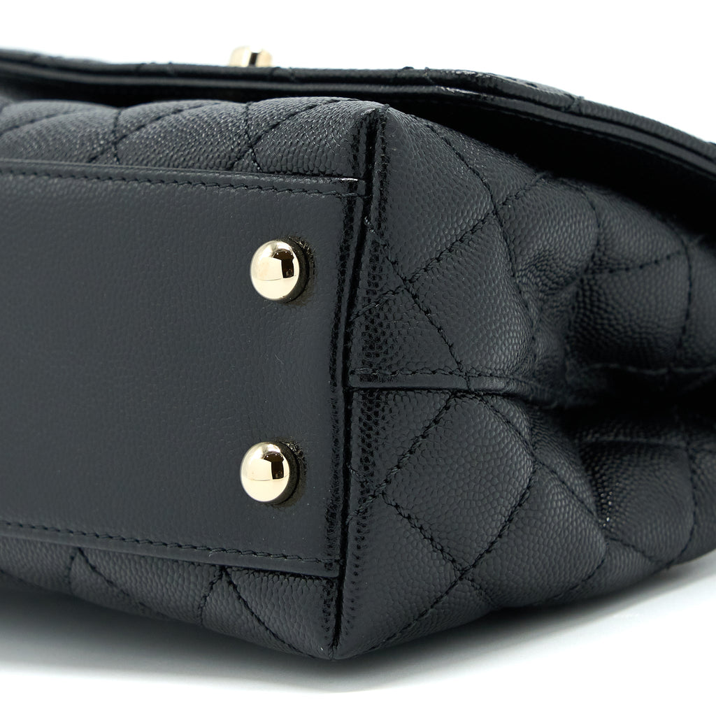 chanel-mini-coco-handle-bag-with-dark-red-handle-caviar-black-lghw