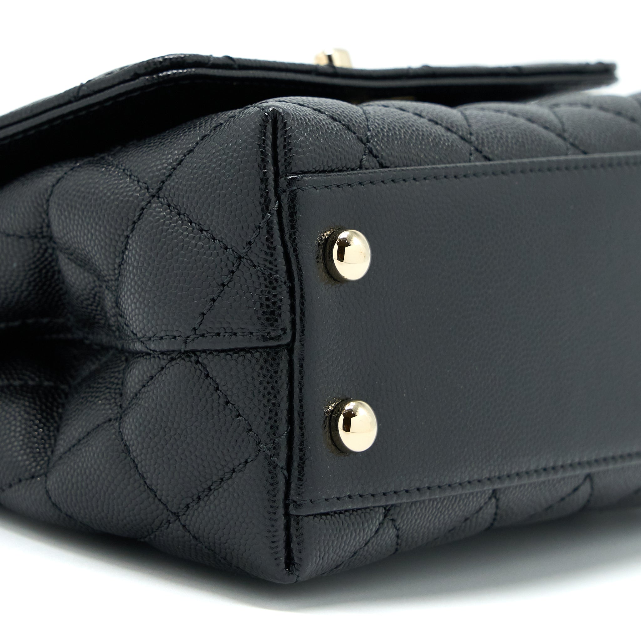 chanel-mini-coco-handle-bag-with-dark-red-handle-caviar-black-lghw