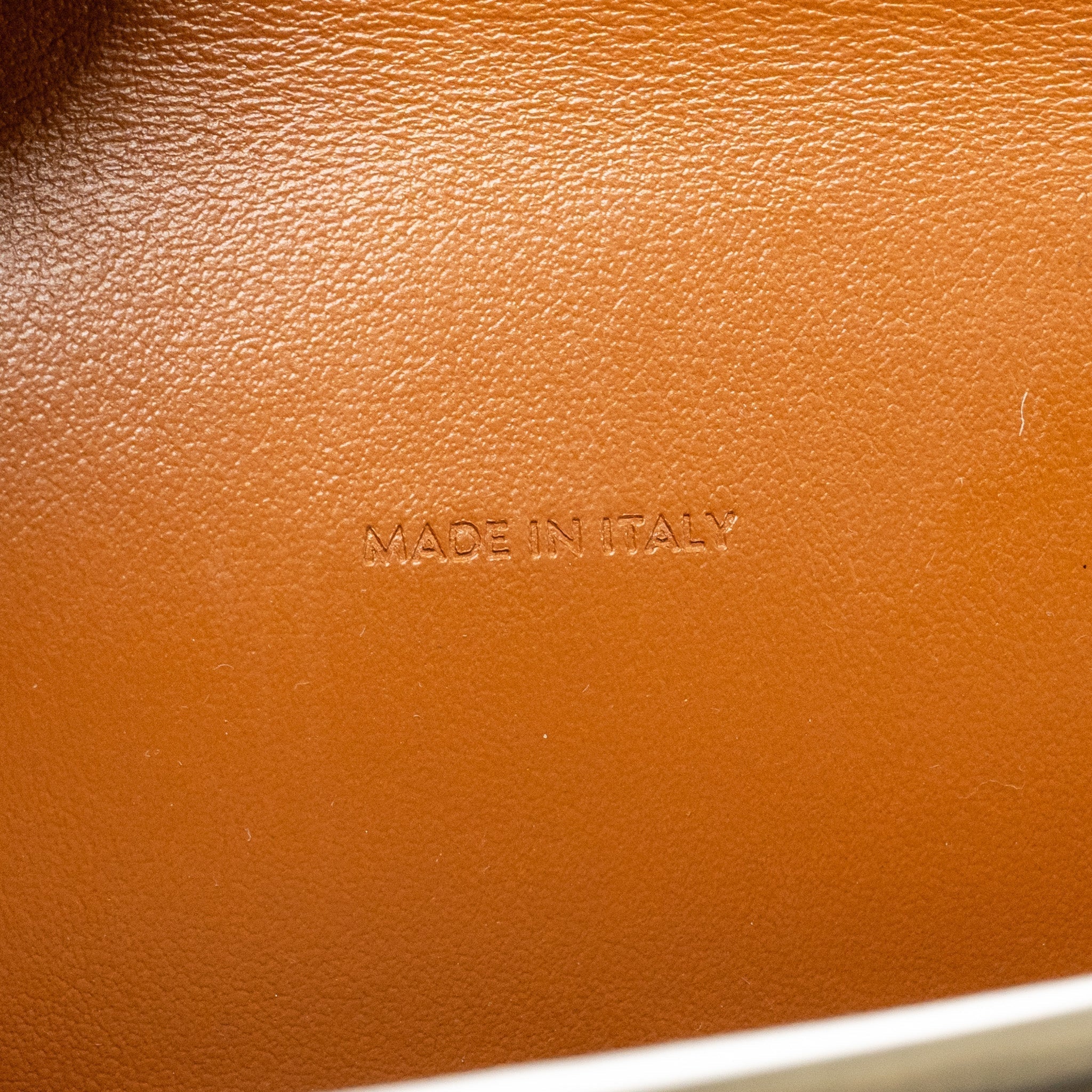 celine-wallet-on-strap-triomphe-canvas-smooth-lambskin-tan-ghw-7