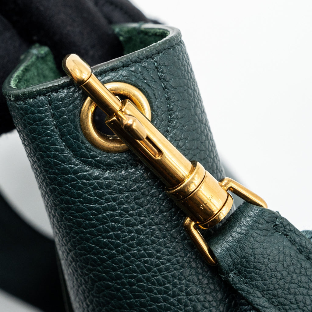 celine-small-sangle-bucket-bag-calfskin-dark-green-ghw