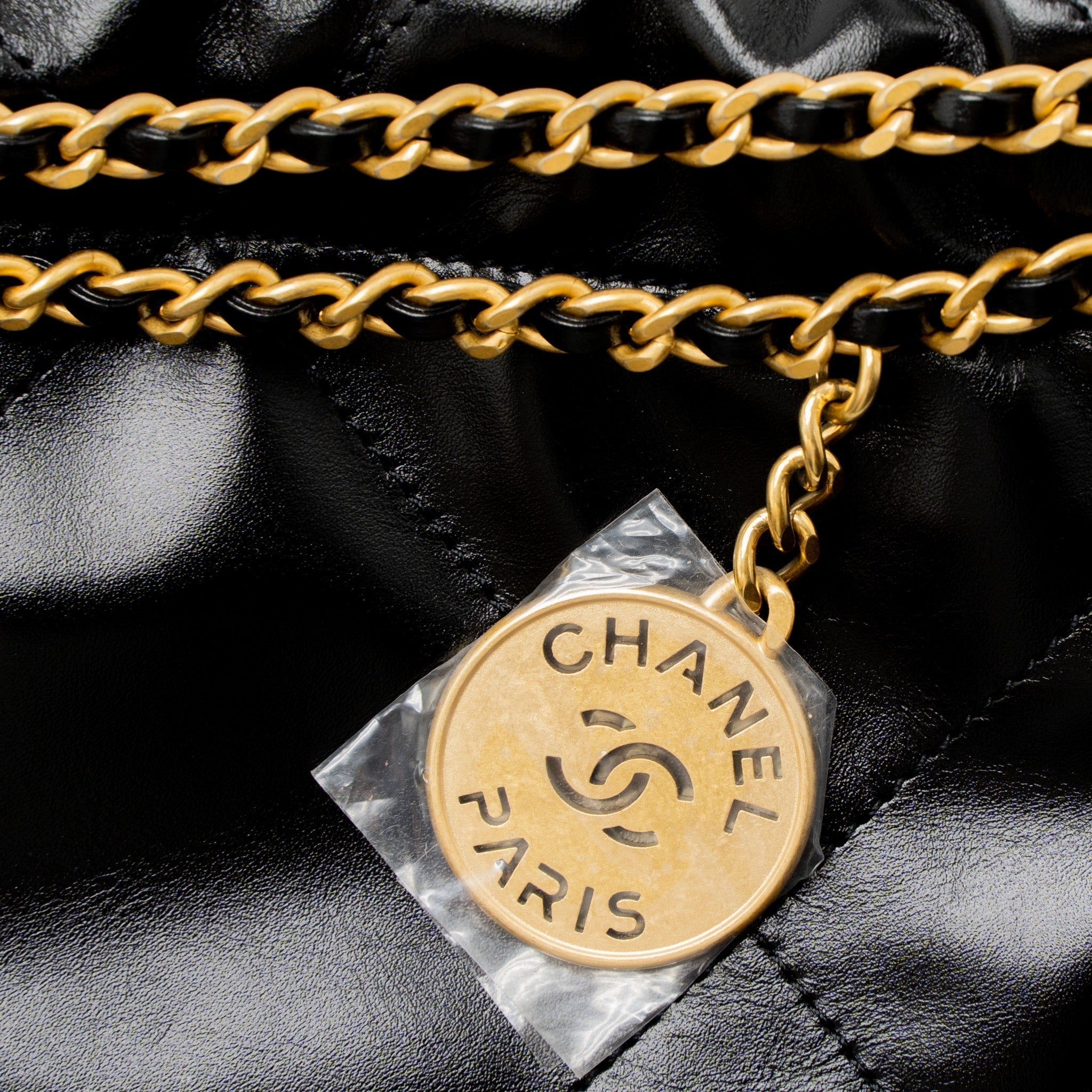 copy-of-chanel-23s-mini-22-bag-shiny-calfskin-black-brushed-ghw-microchip