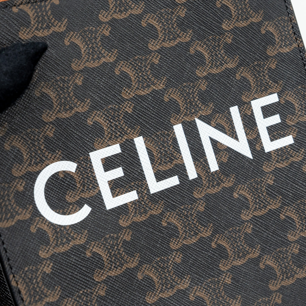 celine-mini-vertical-cabas-triomphe-canvas-brown-ghw-2