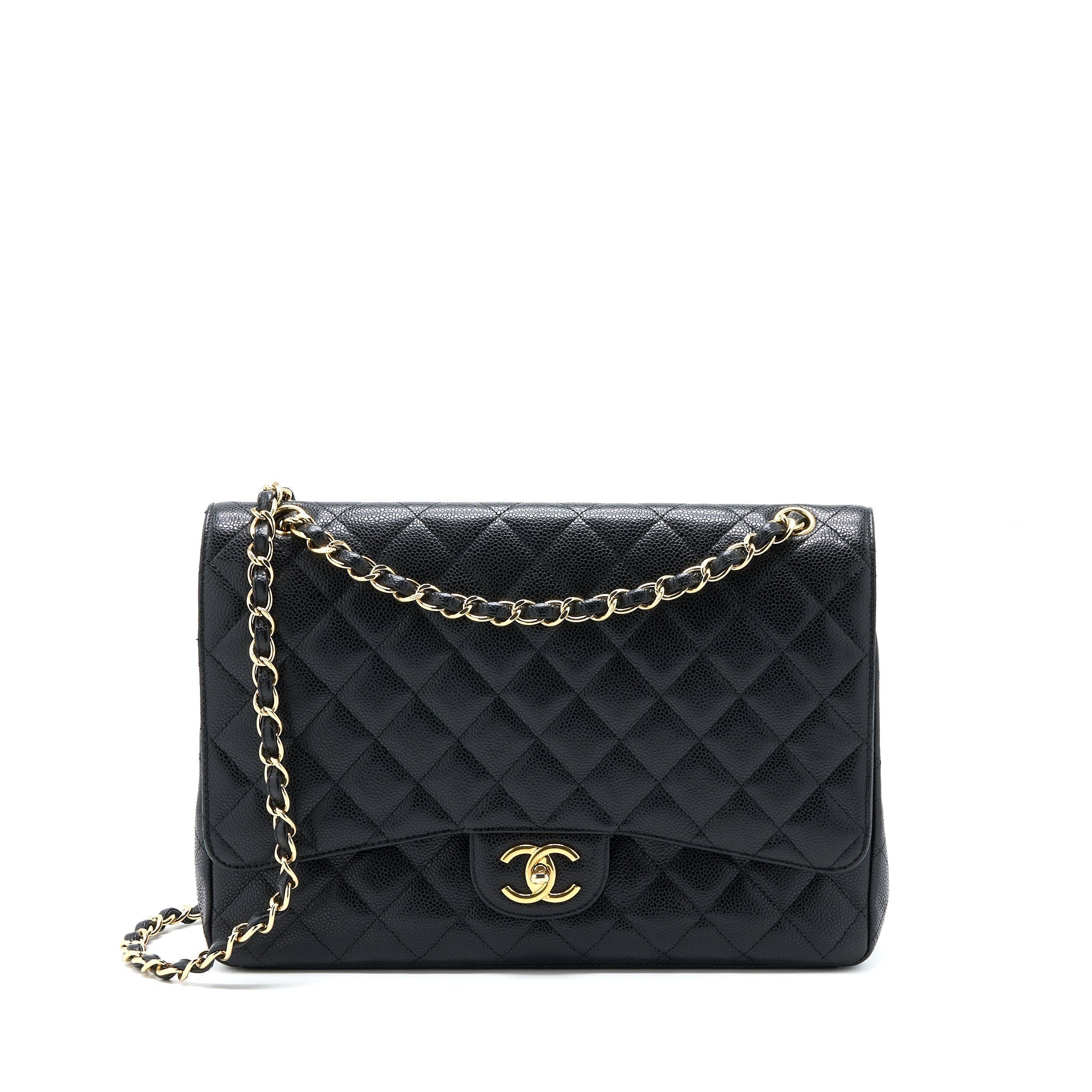 chanel-maxi-classic-double-flap-bag-caviar-black-ghw