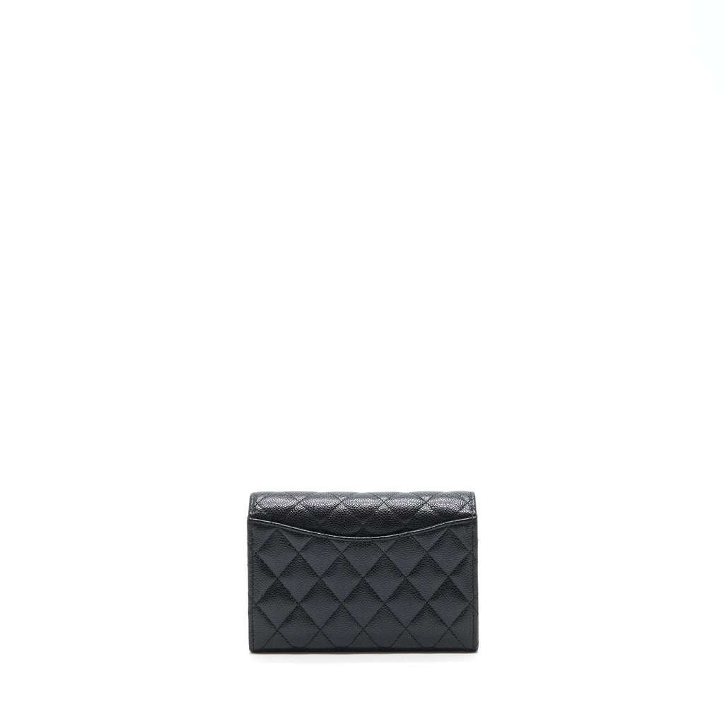 chanel-flap-wallet-caviar-black-shw