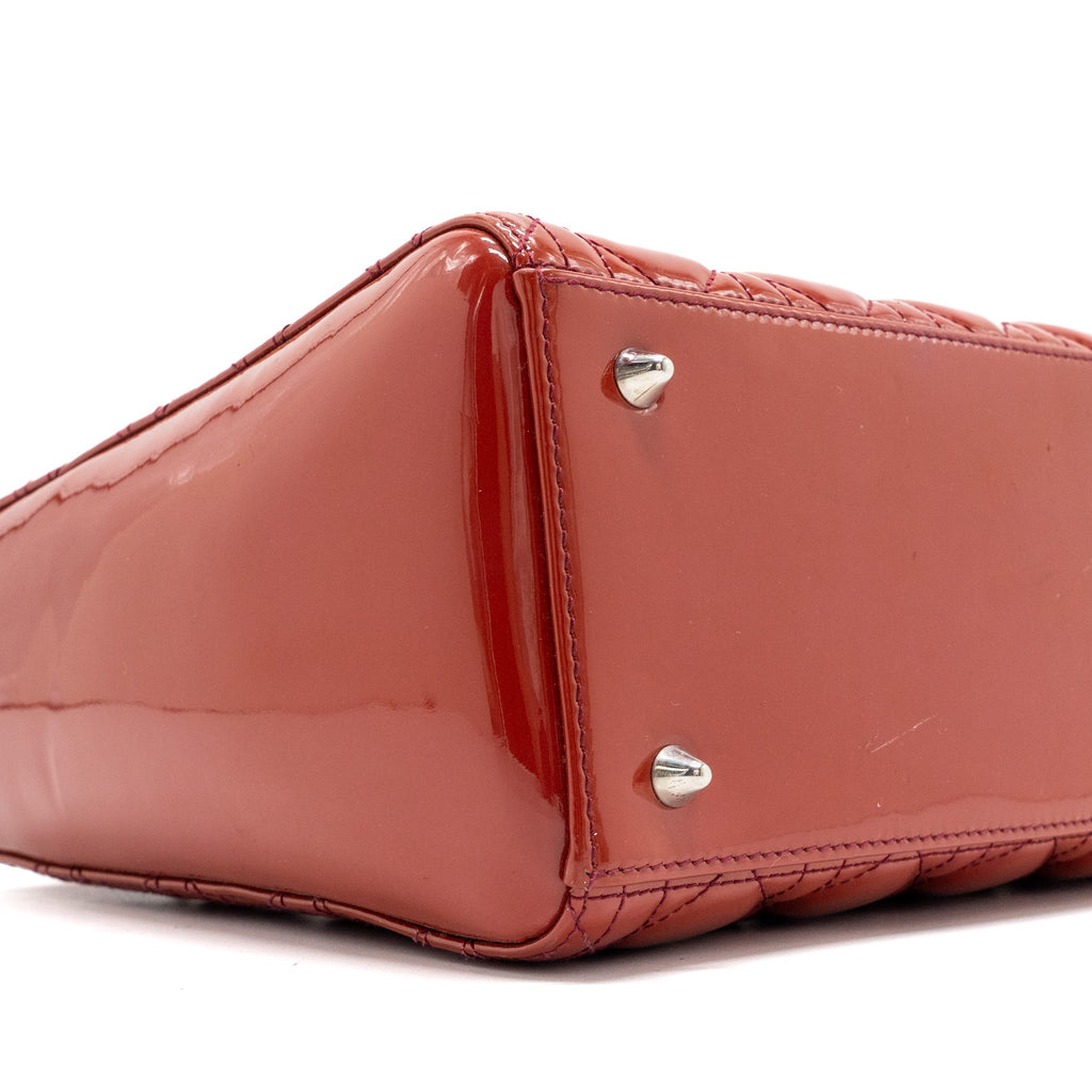 dior-medium-lady-dior-patent-leather-dark-pink-shw