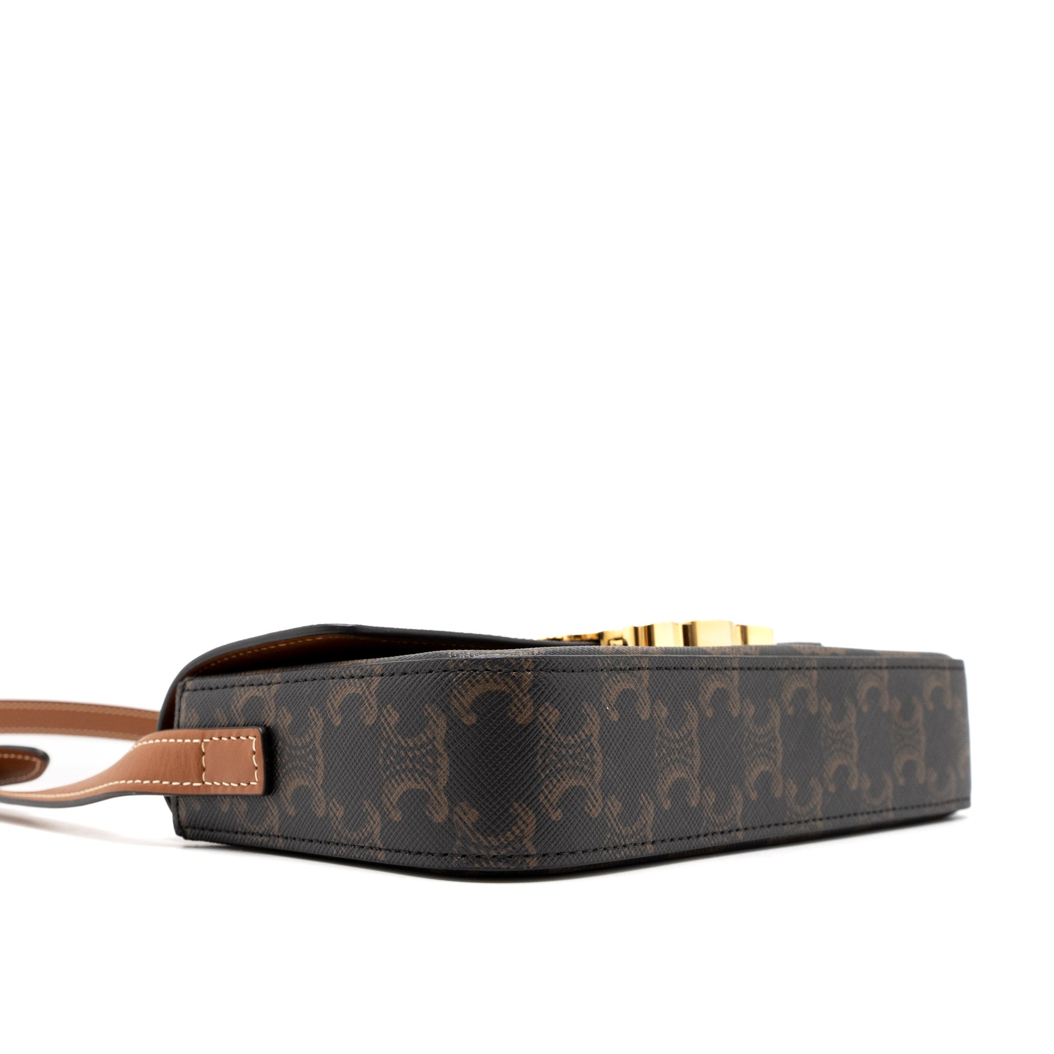 celine-triomphe-shoulder-bag-calfskin-triomphe-canvas-brown-multicolour-ghw