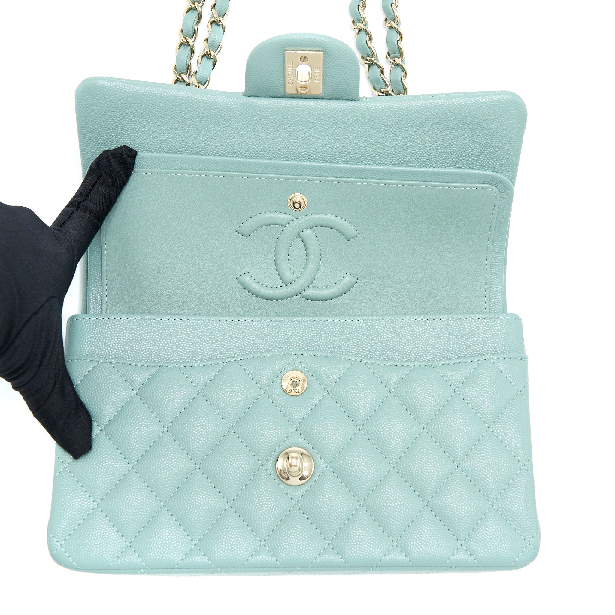 chanel-22c-classic-double-flap-bag-caviar-ng124-greyish-green-lghw-microchip
