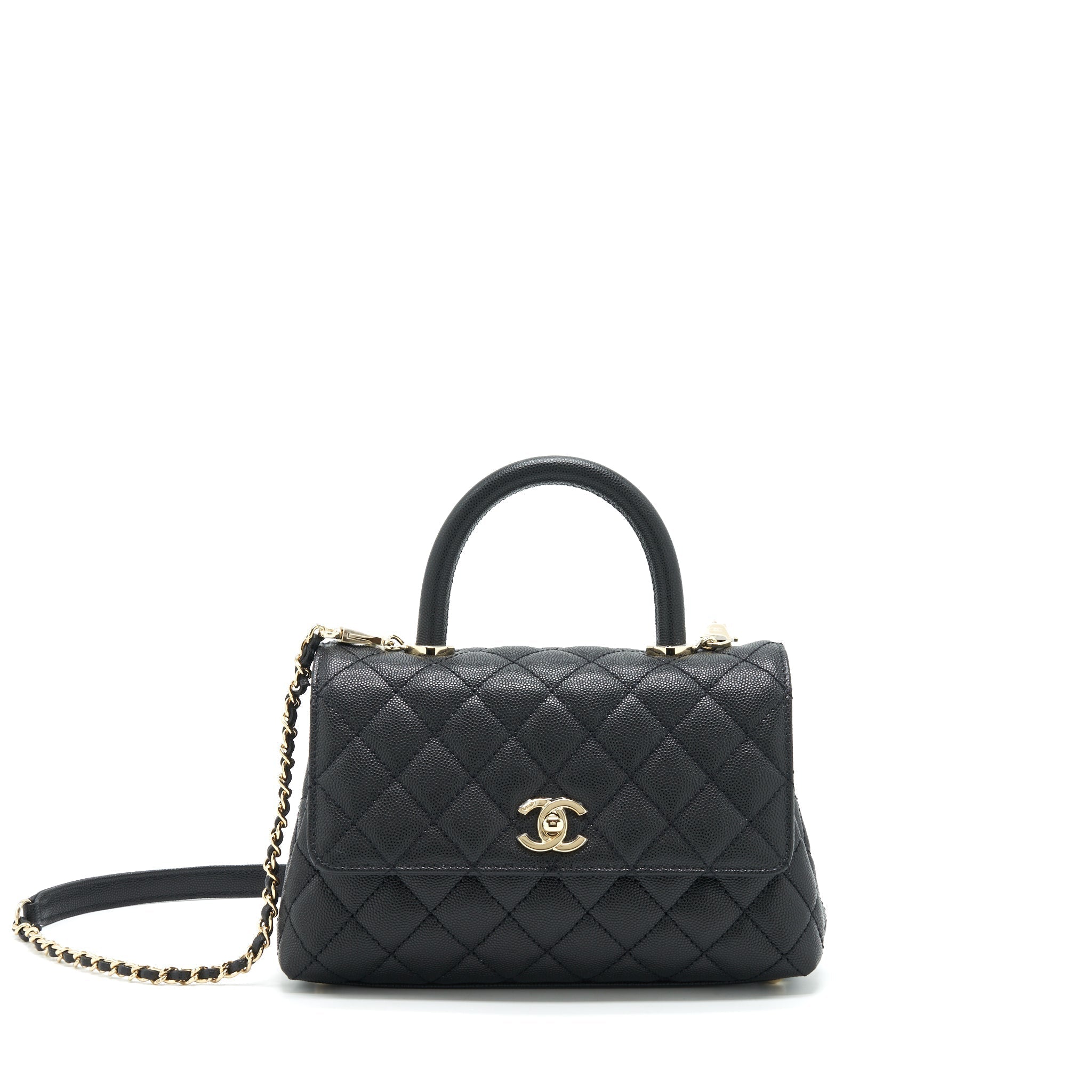 chanel-22p-small-coco-handle-caviar-black-lghw-microchip