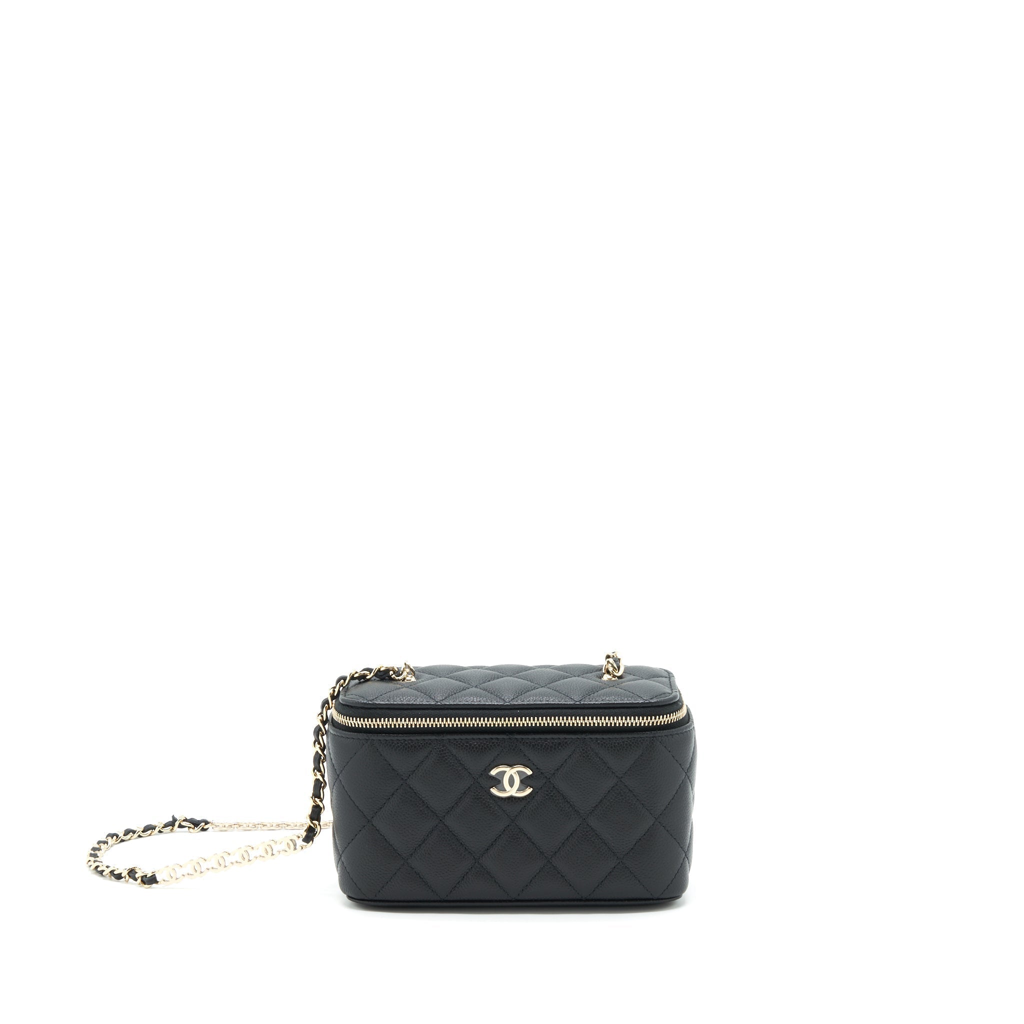 chanel-22p-long-vanity-with-logo-chain-caviar-black-lghw