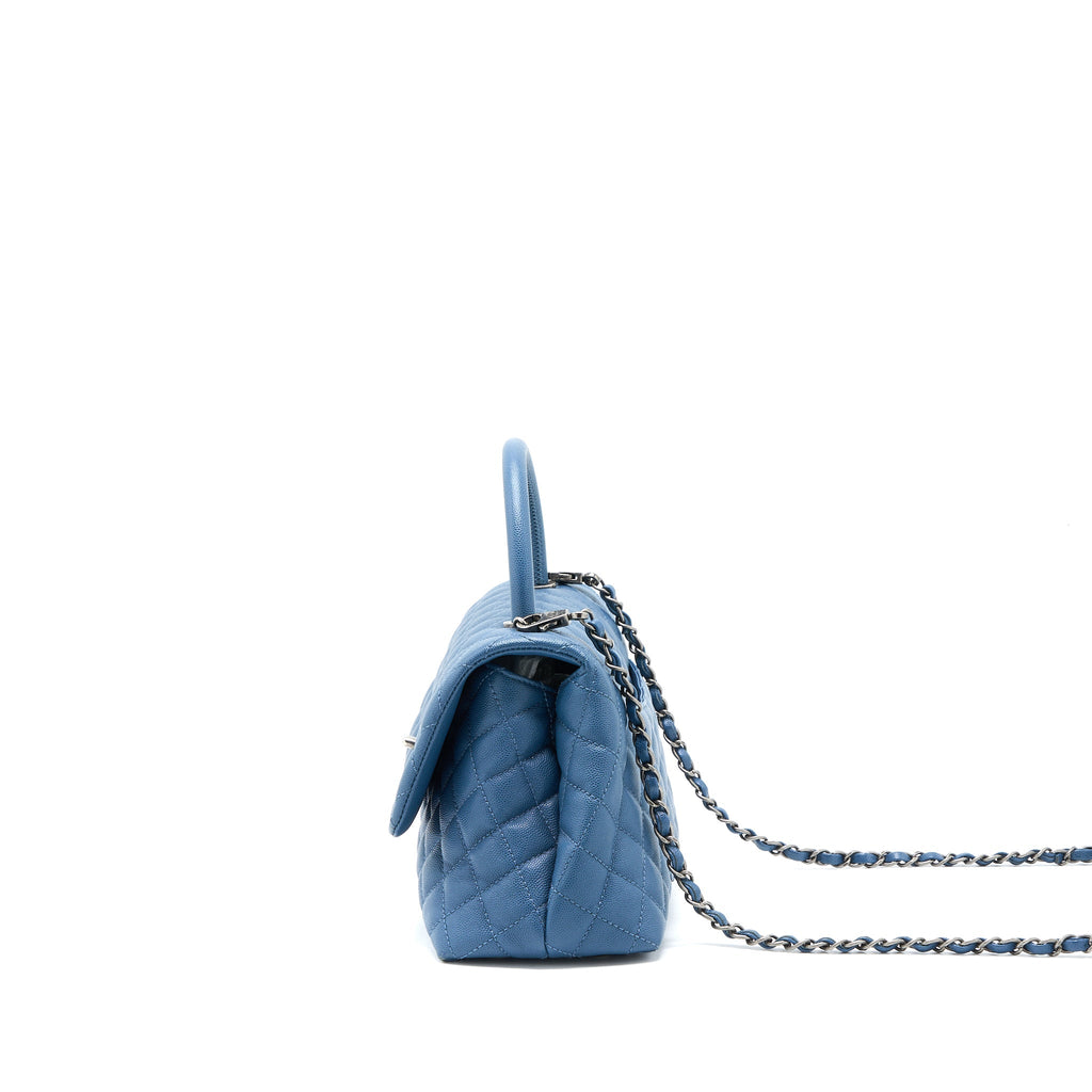 chanel-medium-coco-handle-caviar-blue-ruthenium-hardware