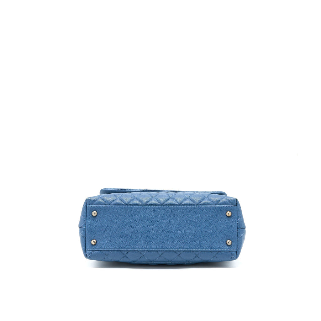 chanel-medium-coco-handle-caviar-blue-ruthenium-hardware