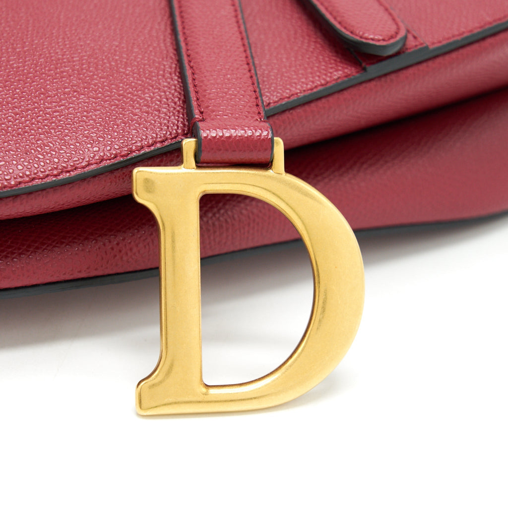 dior-medium-saddle-bag-grained-calfskin-red-ghw