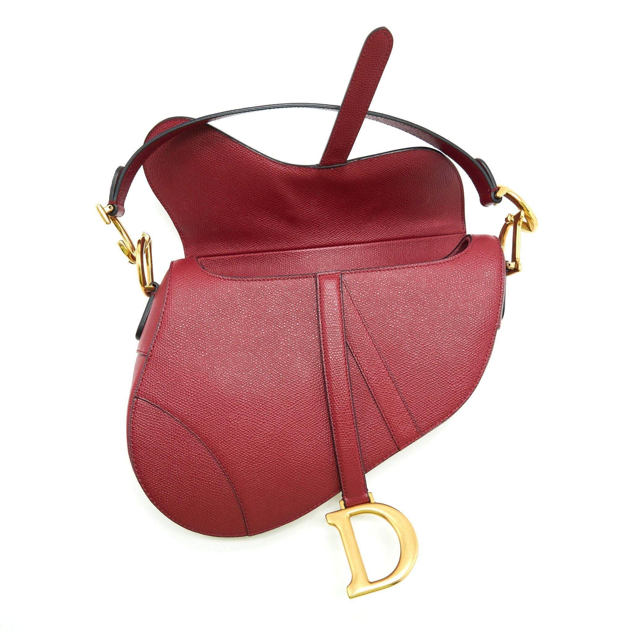 dior-medium-saddle-bag-grained-calfskin-red-ghw