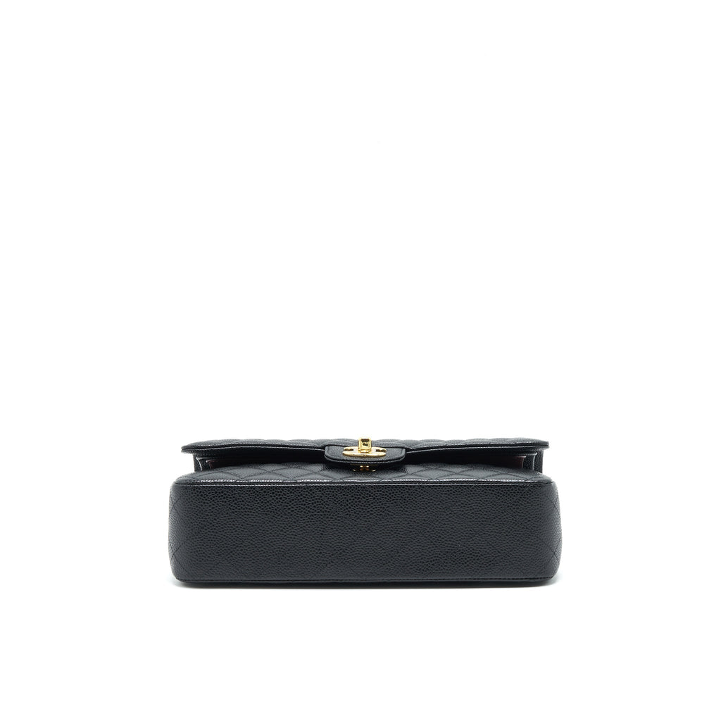 chanel-medium-classic-double-flap-25cm-caviar-black-ghw-microchip