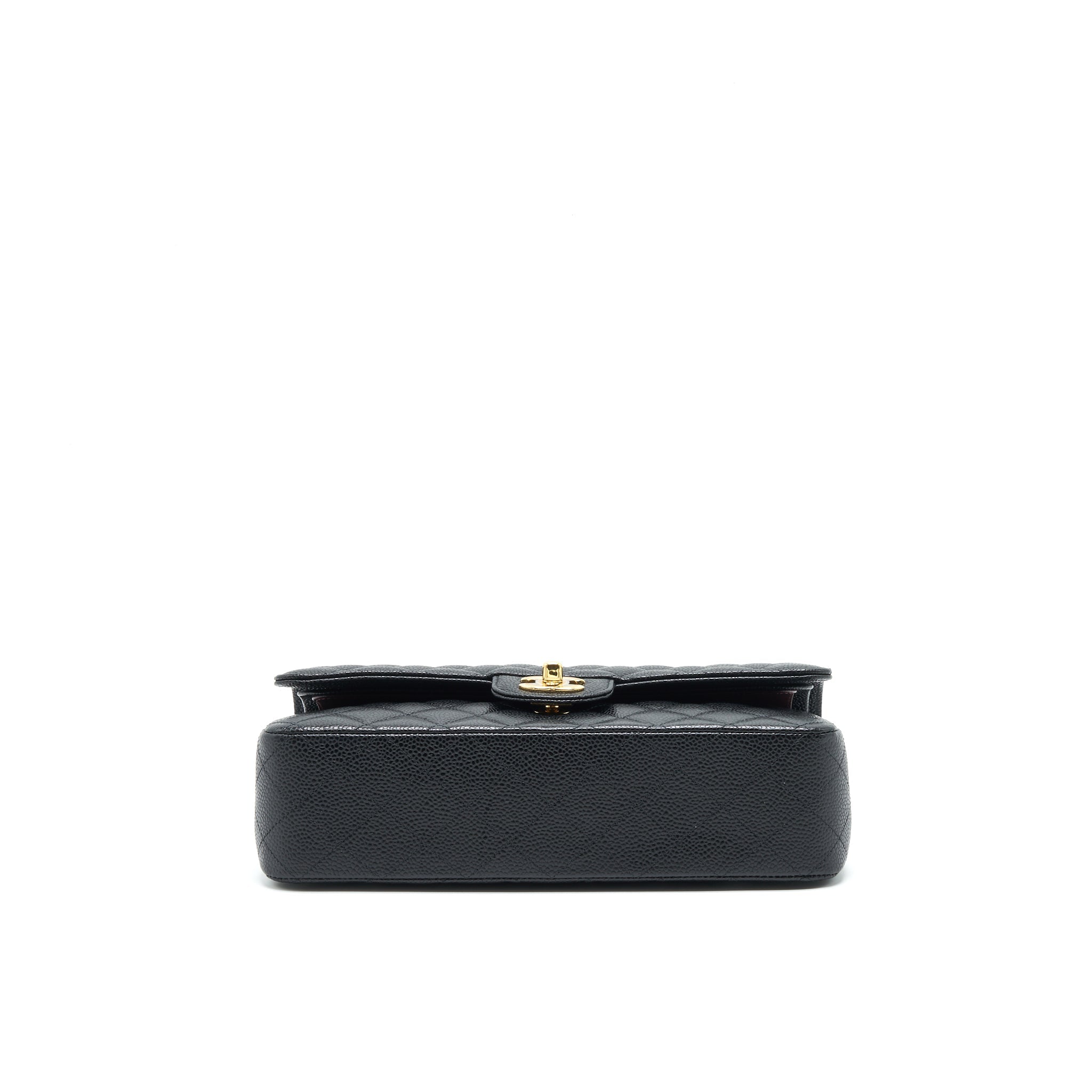 chanel-medium-classic-double-flap-25cm-caviar-black-ghw-microchip