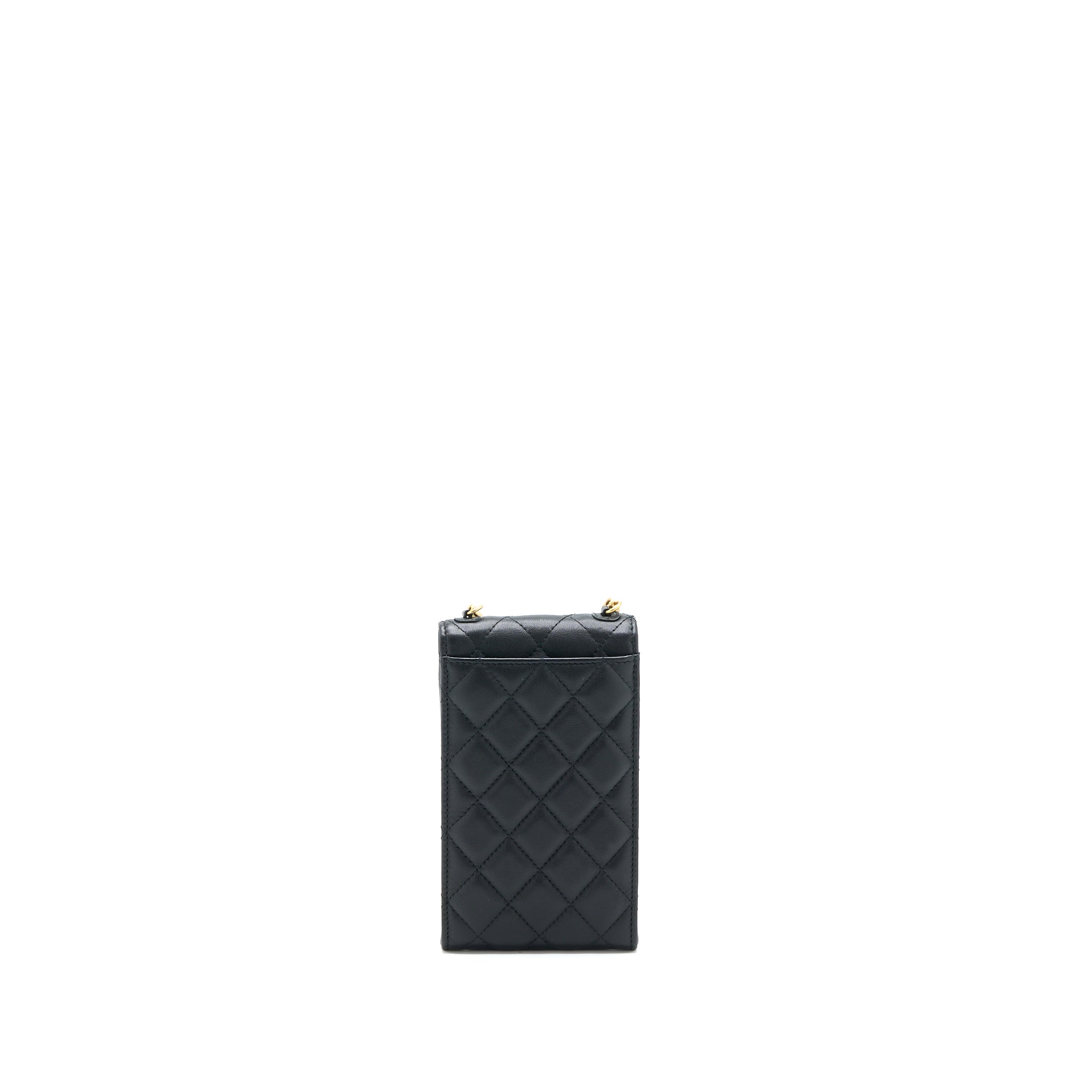 chanel-vertical-flap-phone-pouch-with-pearl-chain-lambskin-black-brushed-ghw