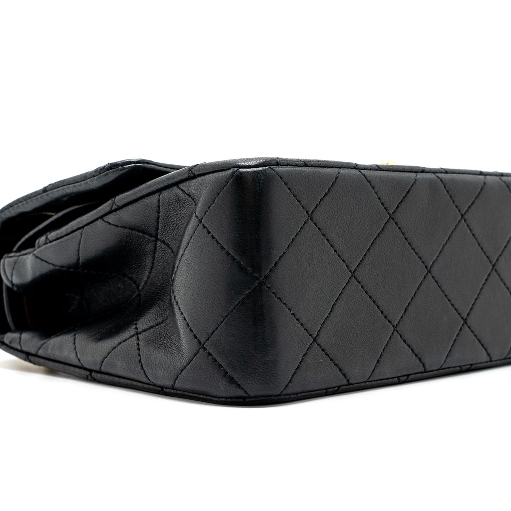 chanel-vintage-small-classic-double-flap-bag-lambskin-black-ghw