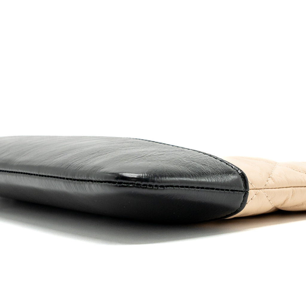 chanel-gabrielle-zip-clutch-bag-calfskin-beige-black-multicolor-hardware-copy