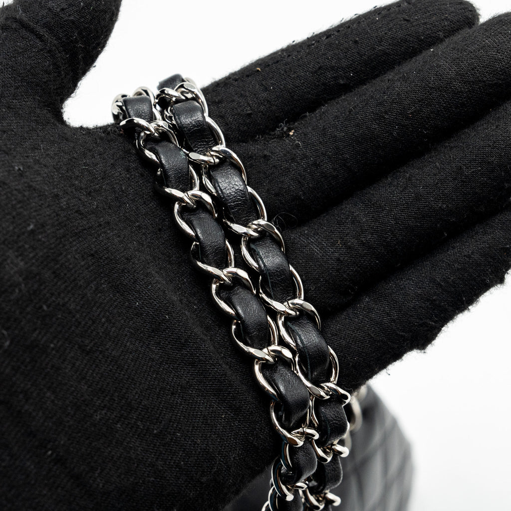 chanel-medium-classic-double-flap-bag-lambskin-black-shw-2