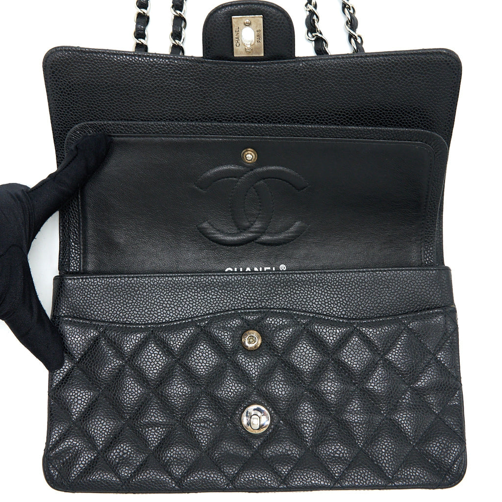 chanel-medium-classic-double-flap-bag-caviar-black-shw-1