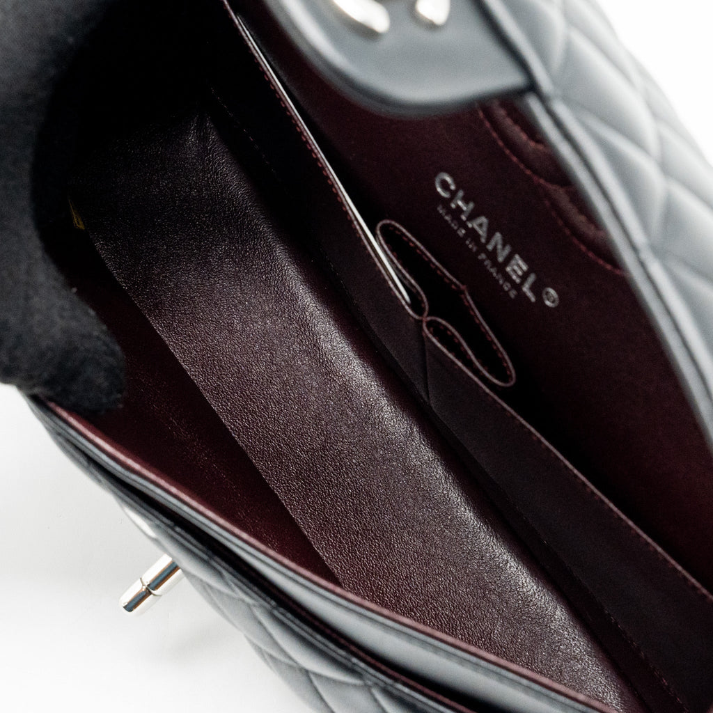chanel-medium-classic-double-flap-bag-lambskin-black-shw-2