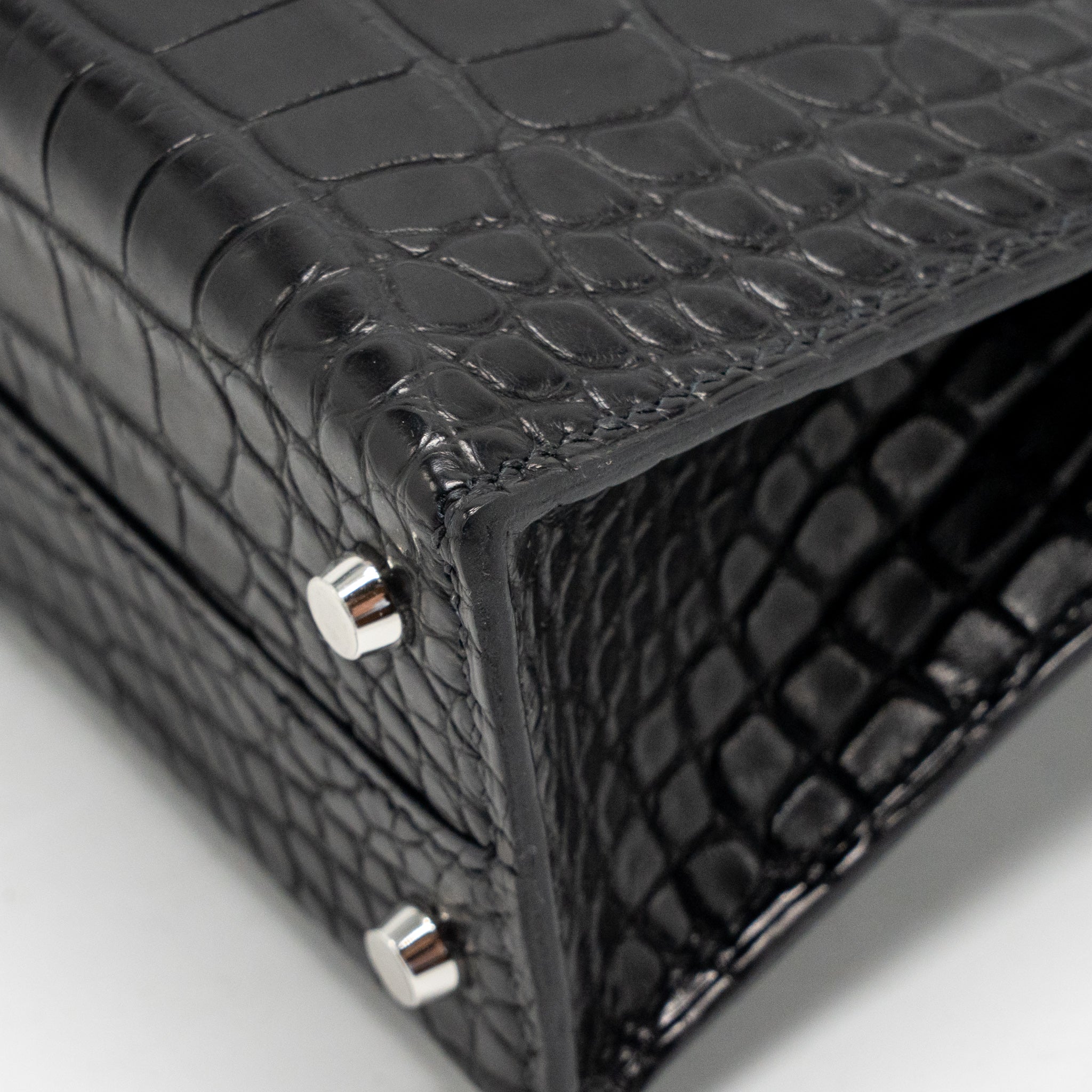 hermes-mini-kelly-ii-alligator-misssissippiensis-matt-black-shw-stamp-k