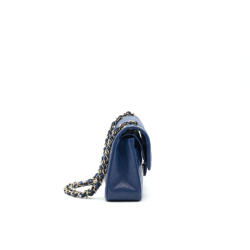 chanel-classic-small-double-flap-caviar-navy-lghw