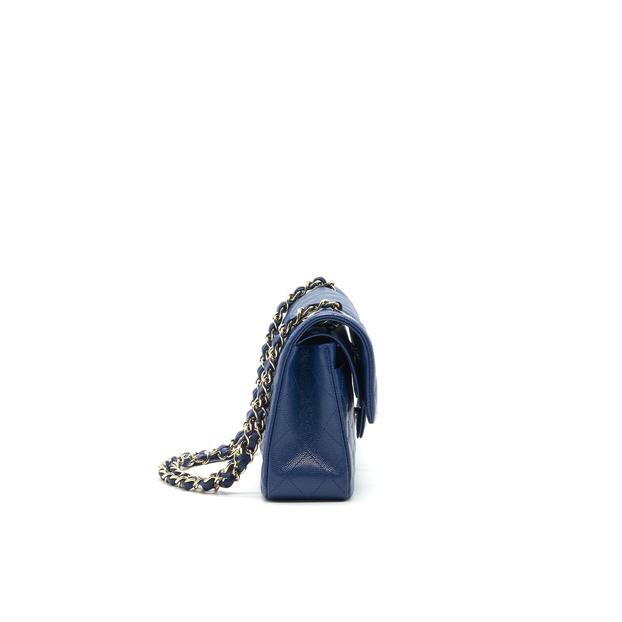 chanel-classic-small-double-flap-caviar-navy-lghw