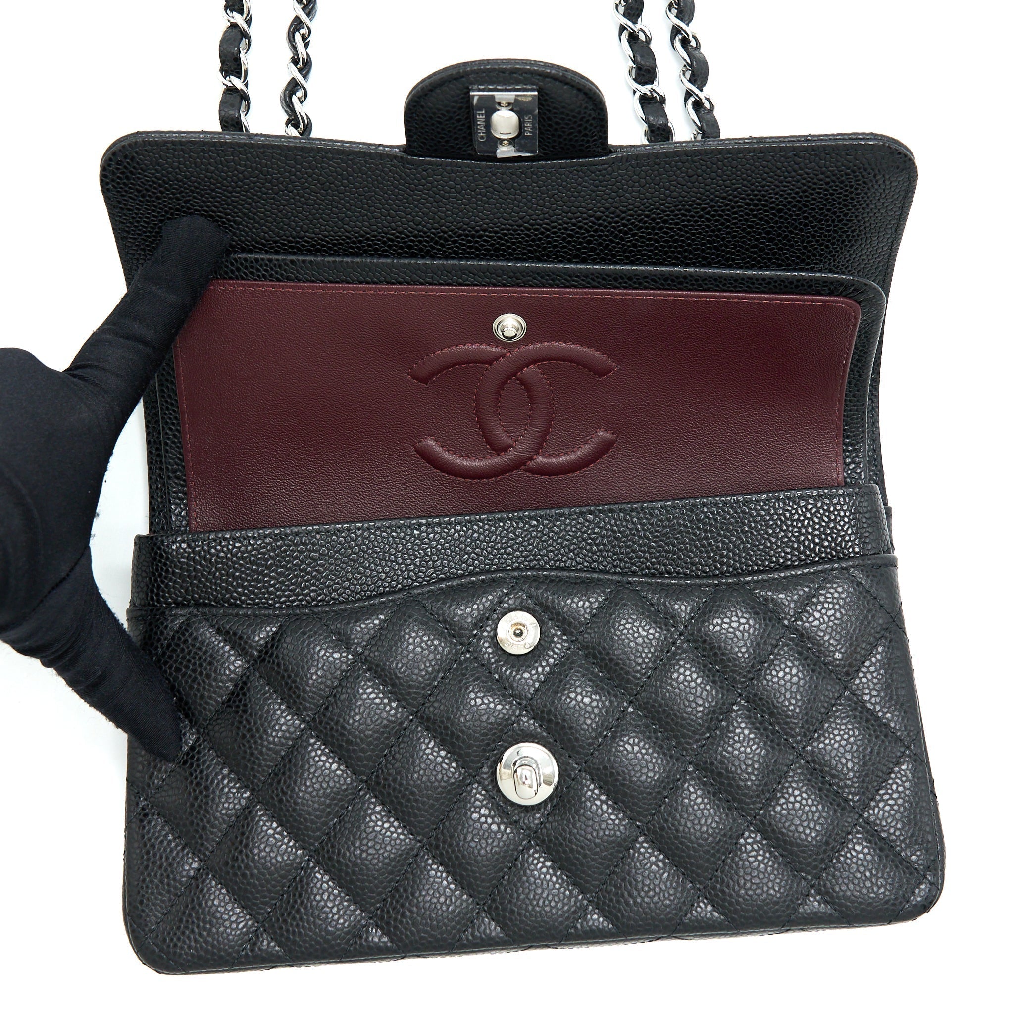 chanel-small-classic-flap-bag-caviar-black-shw-microchip