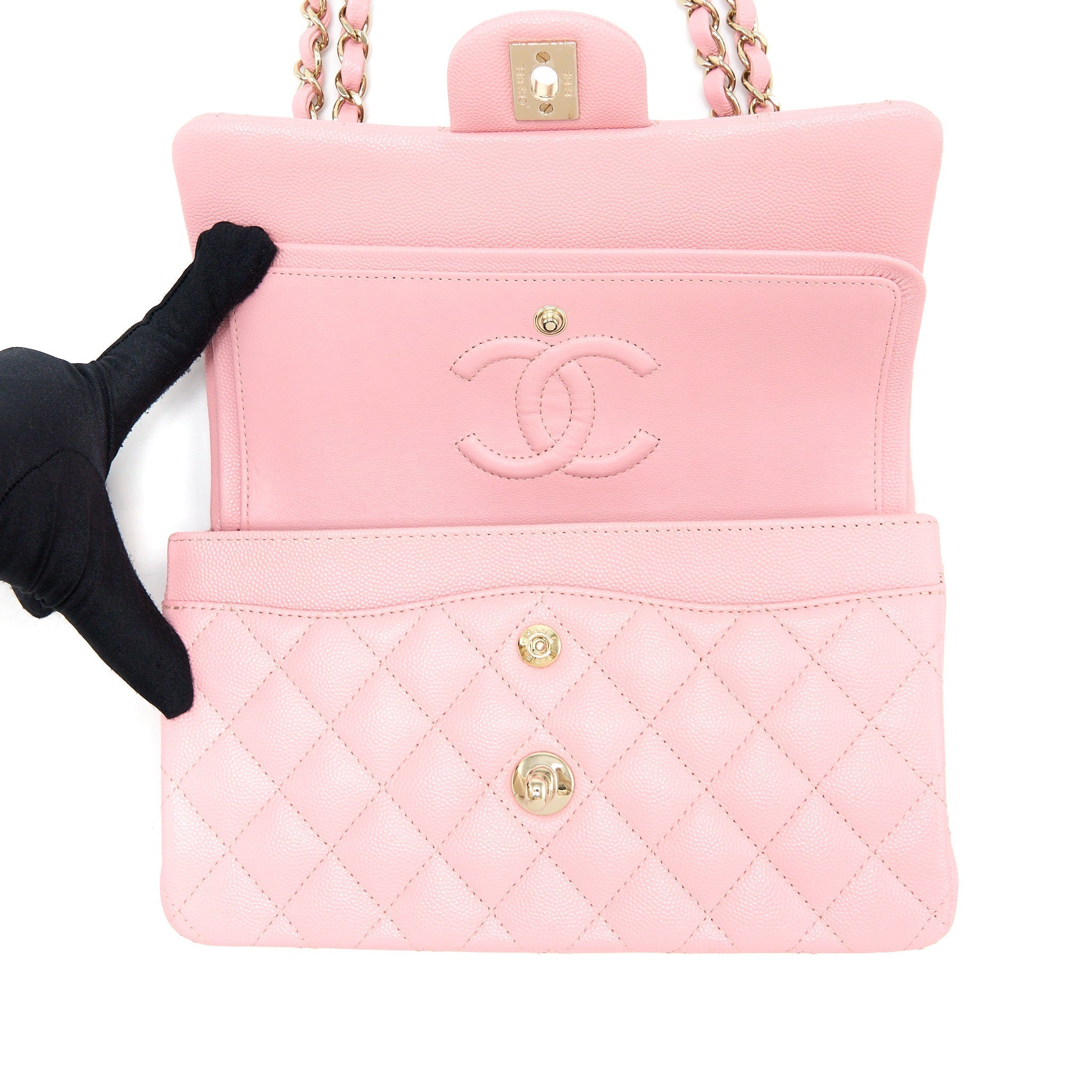 chanel-22c-small-classic-double-flap-bag-caviar-pink-lghw-microchip