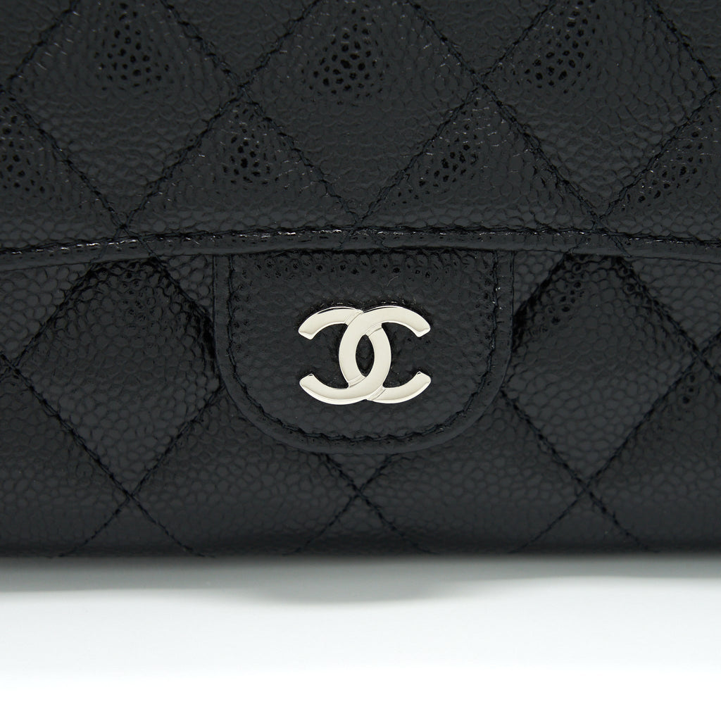 chanel-flap-wallet-caviar-black-shw