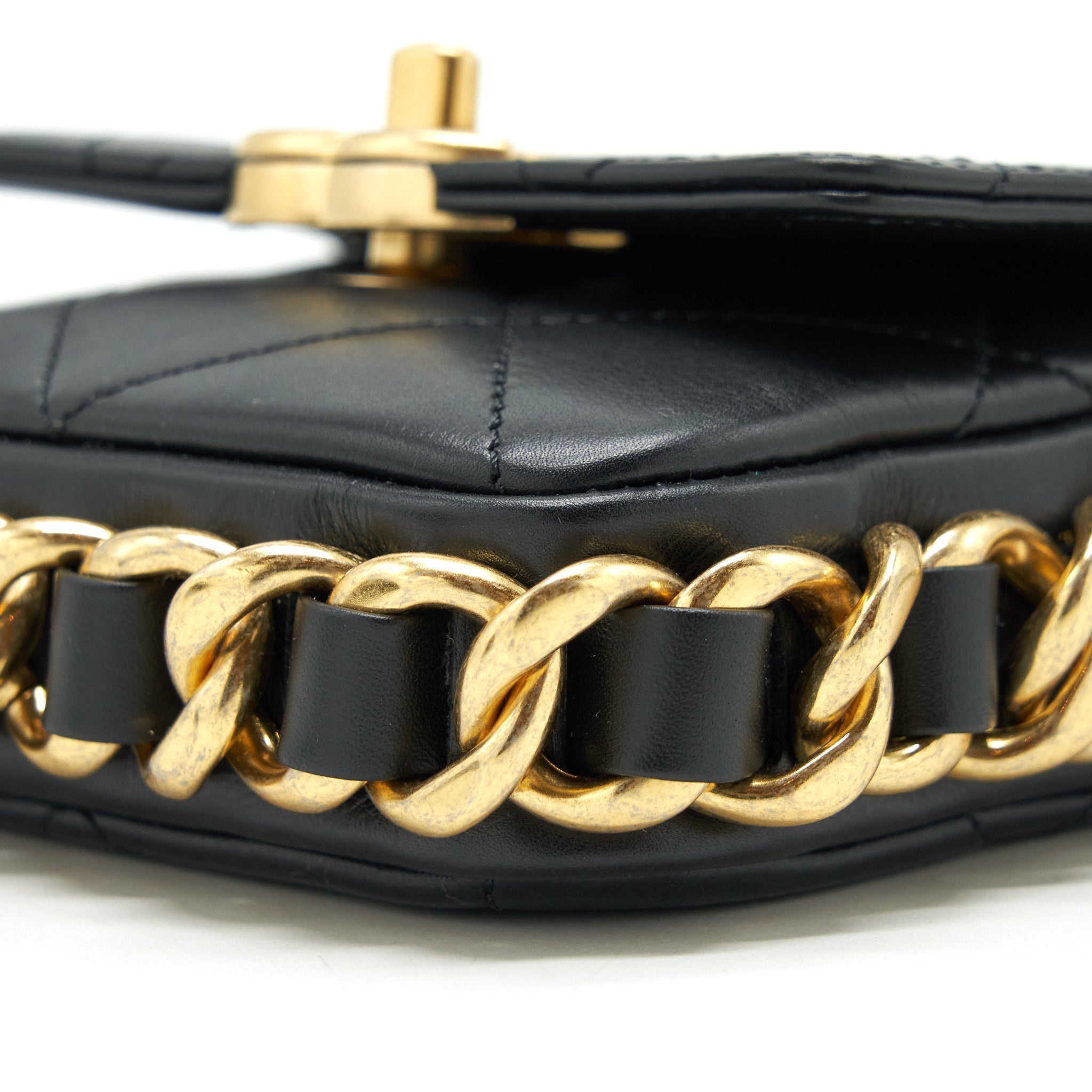 chanel-mini-flap-giant-chain-crossbody-bag-lambskin-black-brushed-ghw