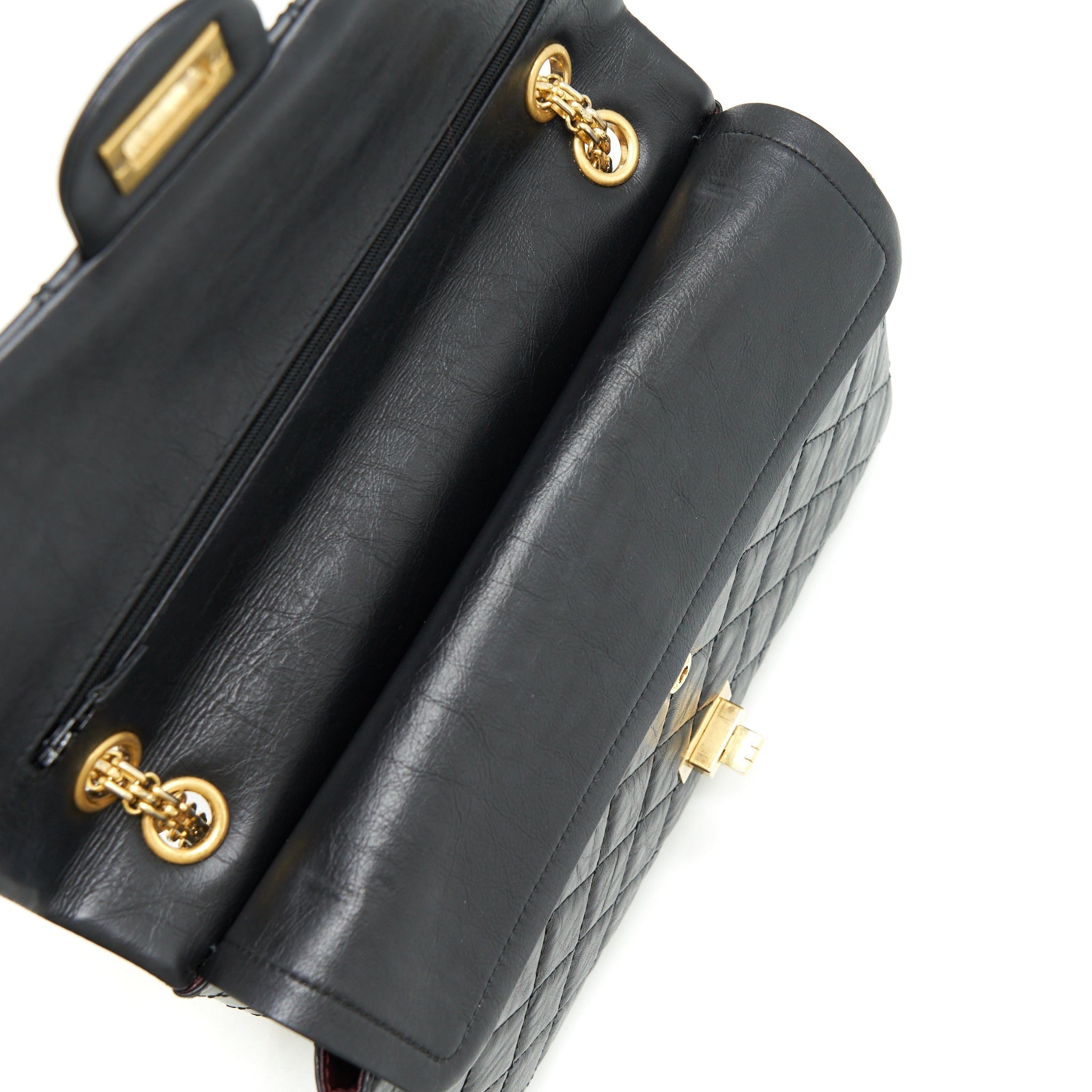 chanel-2-55-reissue-medium-double-flap-bag-calfskin-black-ruthenium-gold-hardware