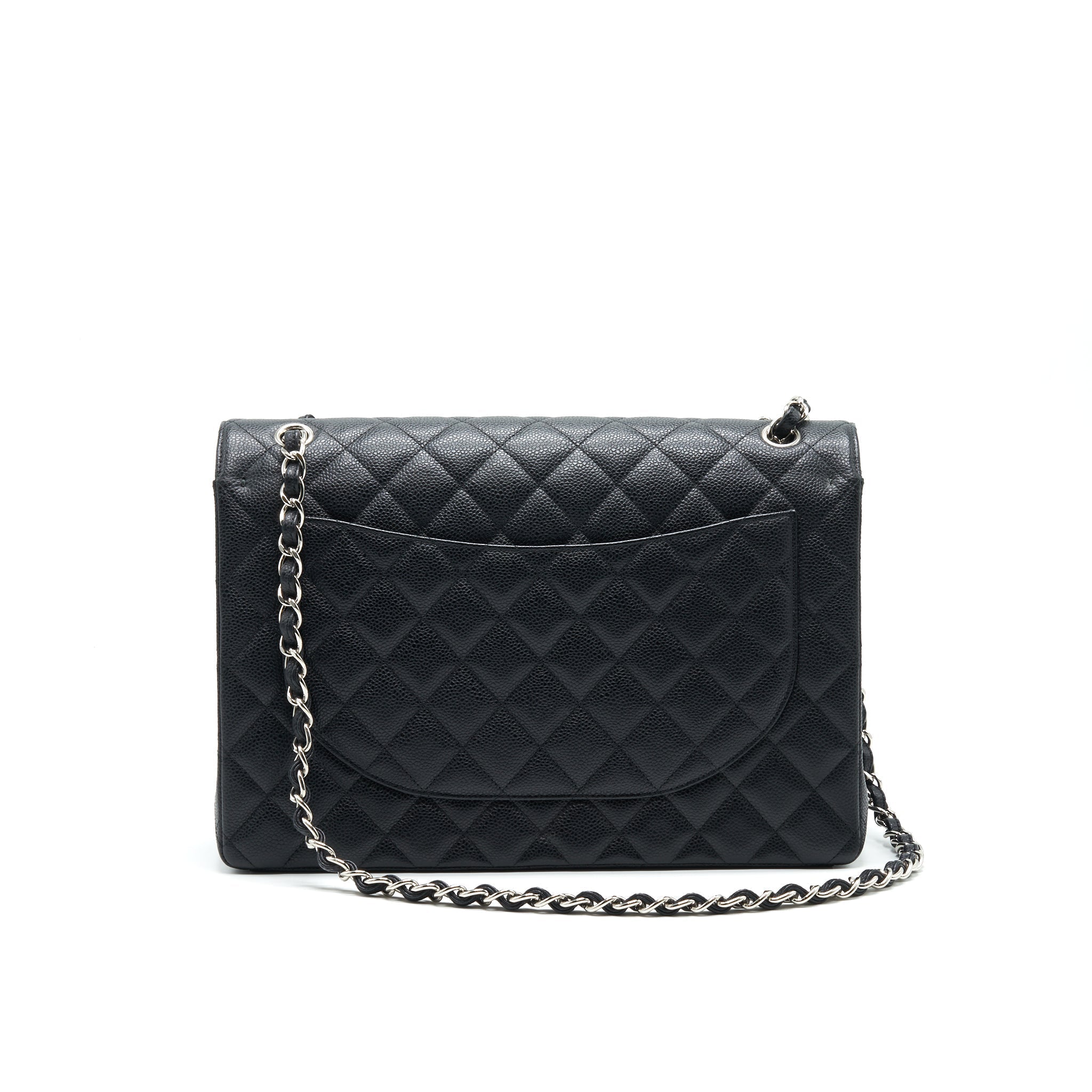 chanel-cavier-classic-maxi-double-flap-bag-black-shw