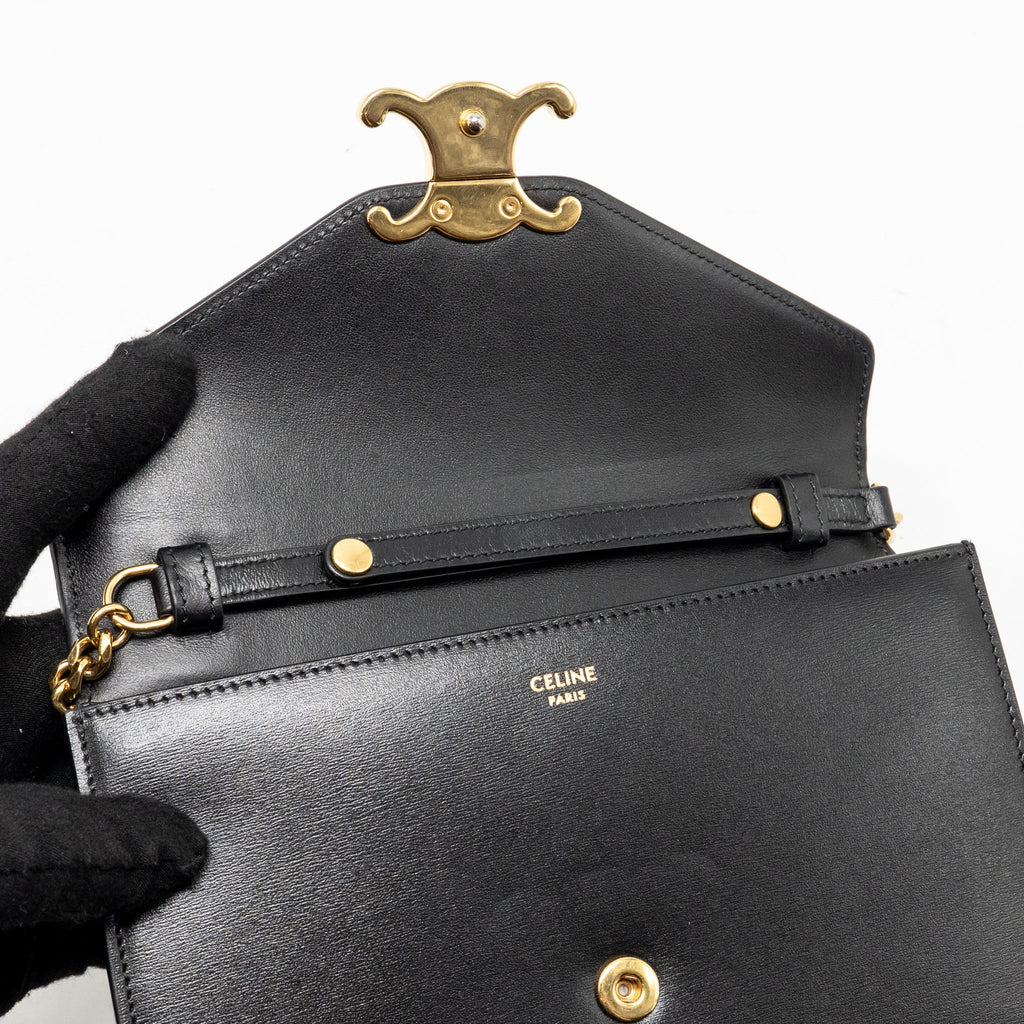 celine-wallet-on-chain-margo-shiny-calfskin-black-ghw