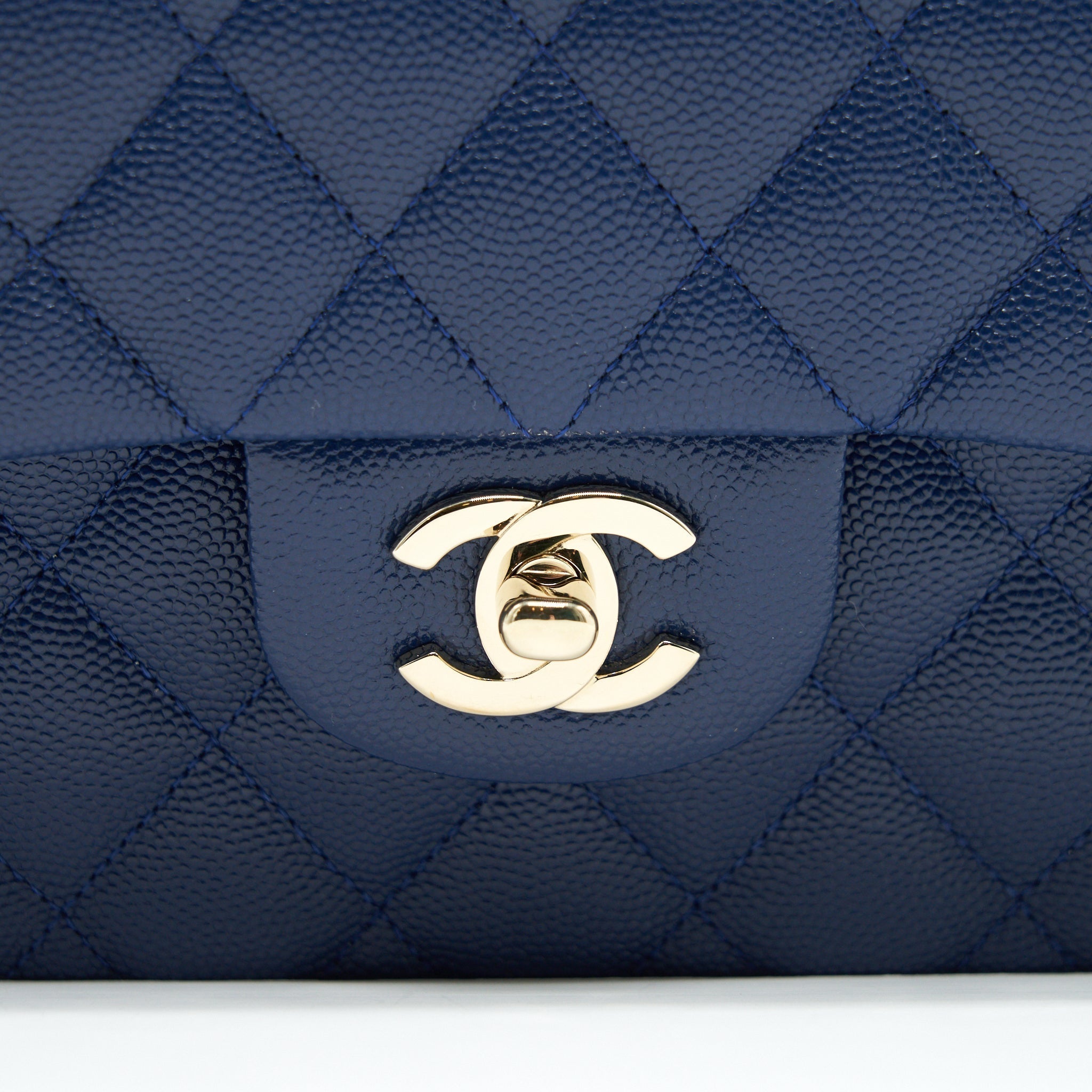 chanel-classic-small-double-flap-caviar-navy-lghw