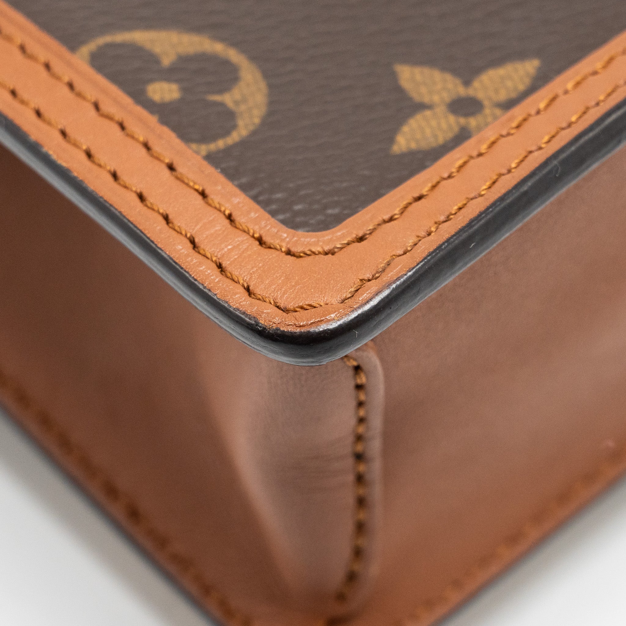 louis-vuitton-dauphine-chain-wallet-monogram-reverse-canvas-ghw-1