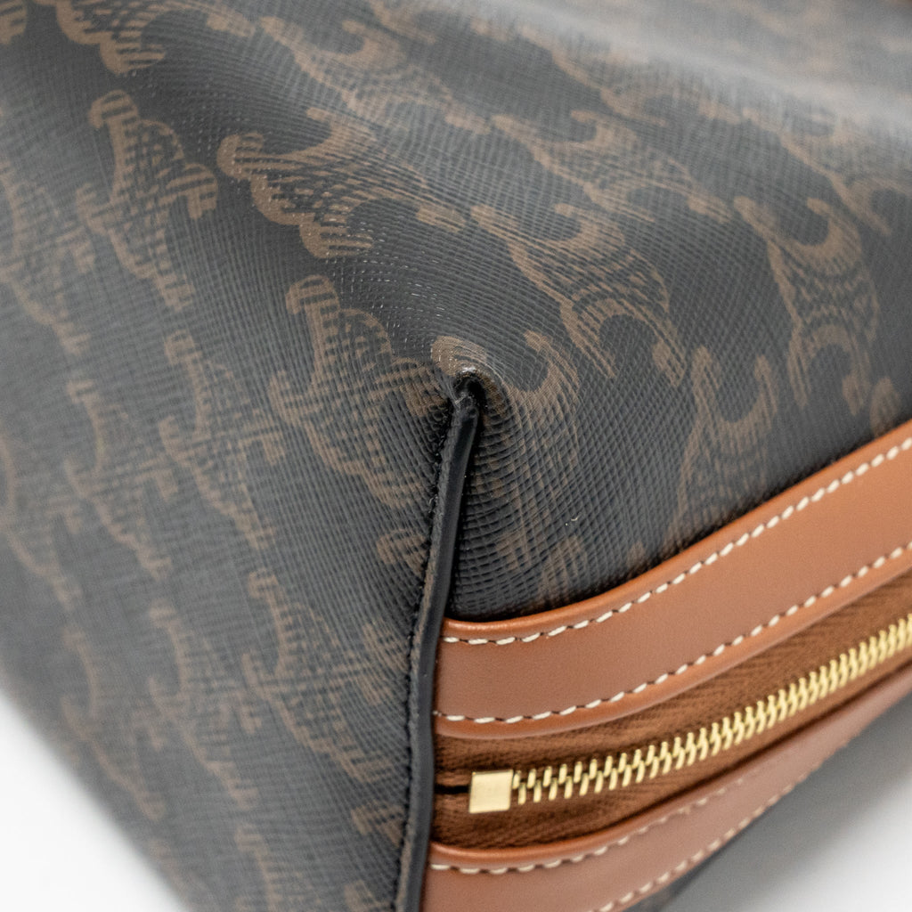 celine-large-cosmetic-pouch-triomphe-canvas-calfskin-tan-ghw