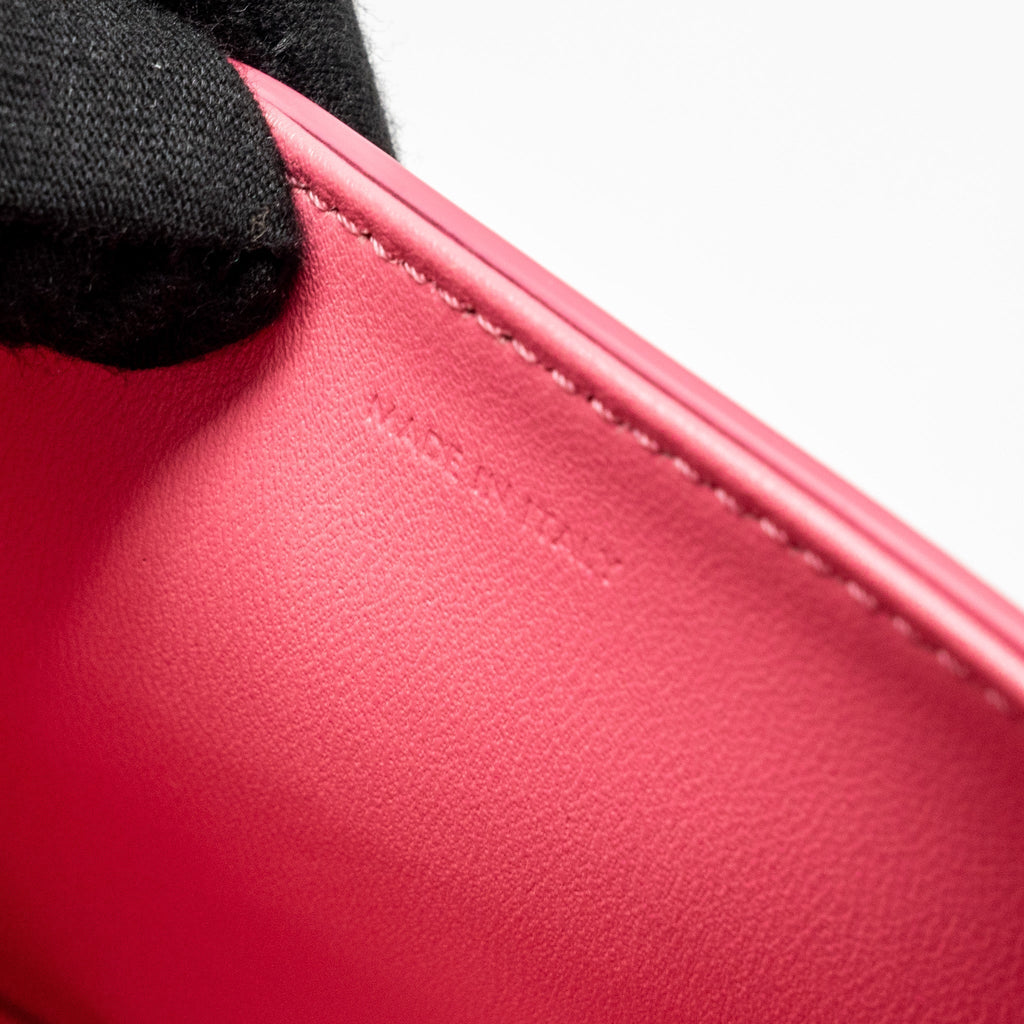 celine-triomphe-shoulder-bag-shiny-calfskin-flamingo-ghw